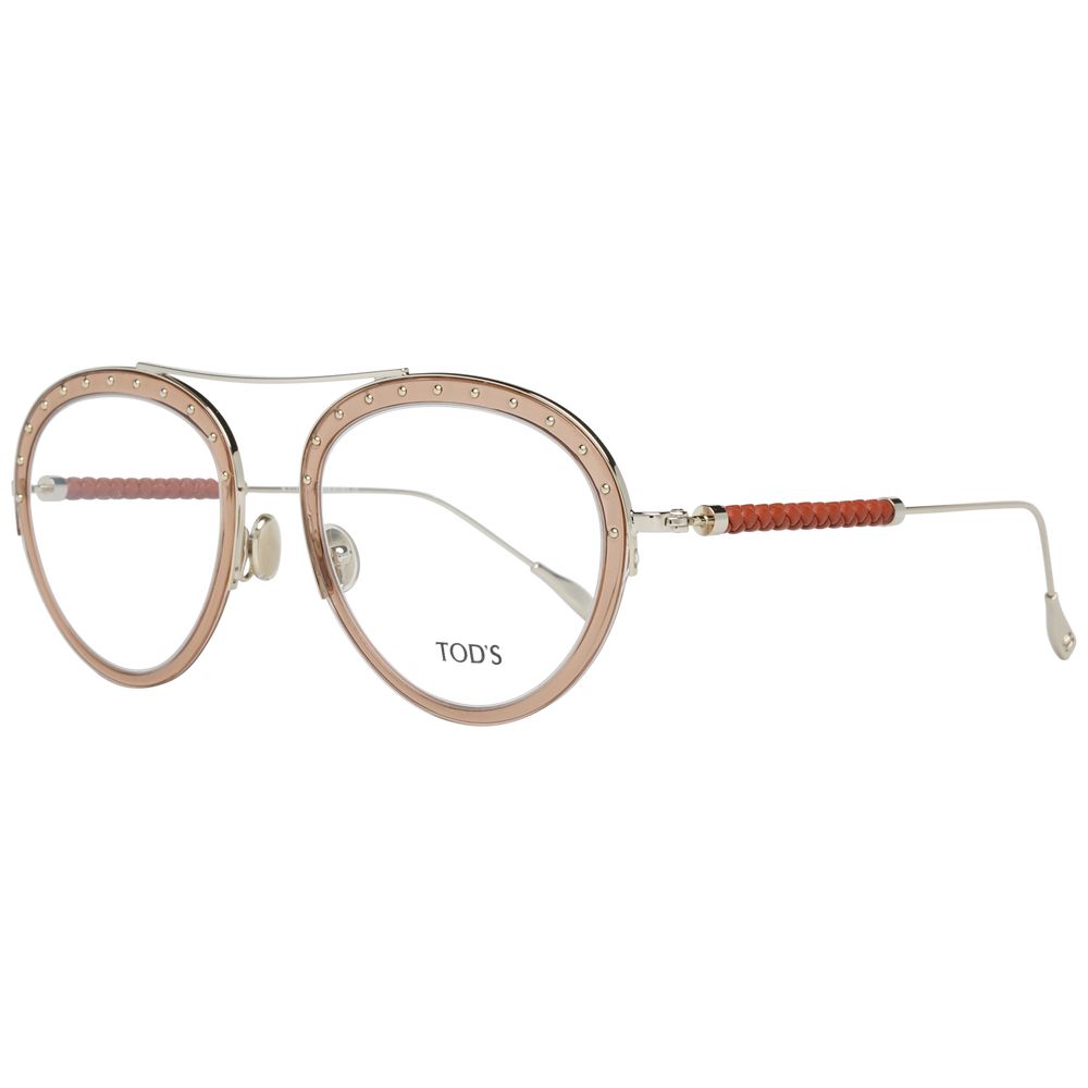 Tod's Brown Metal & Plastic Glasses Women's (Frames)