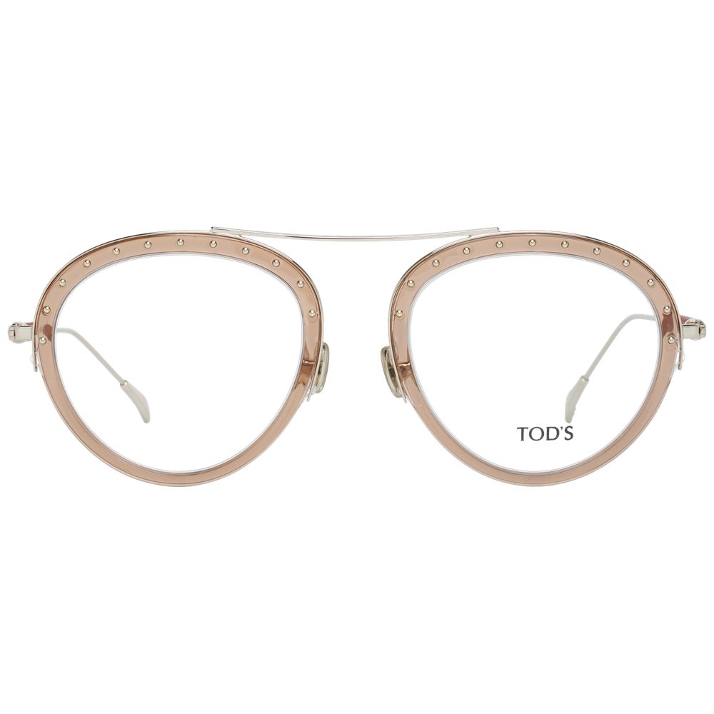 Tod's Brown Metal & Plastic Glasses Women's (Frames)
