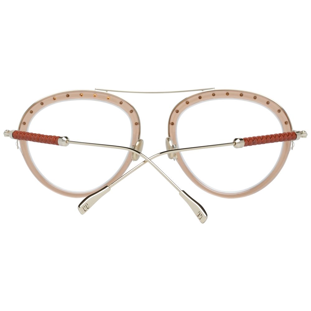 Tod's Brown Metal & Plastic Glasses Women's (Frames)