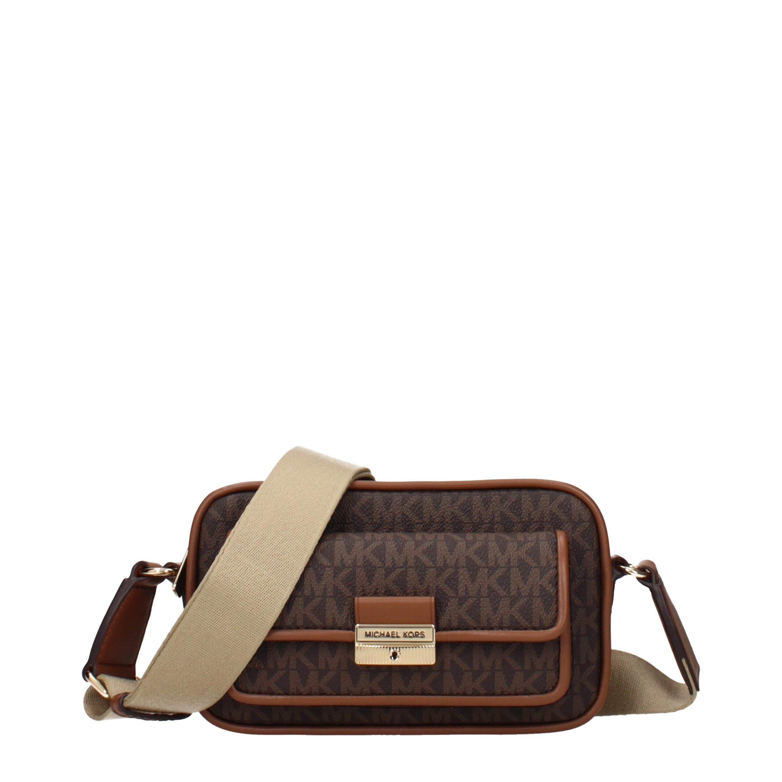 Michael Kors Brown Fabric Crossbody Women's Bag