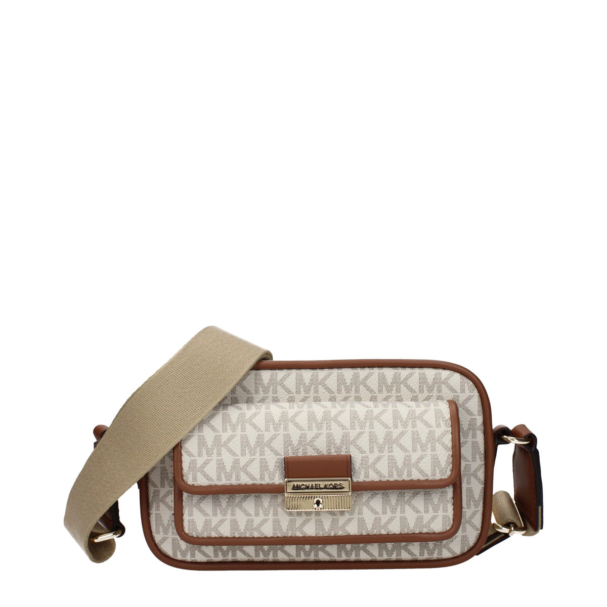 Michael Kors Beige Fabric Crossbody Women's Bag