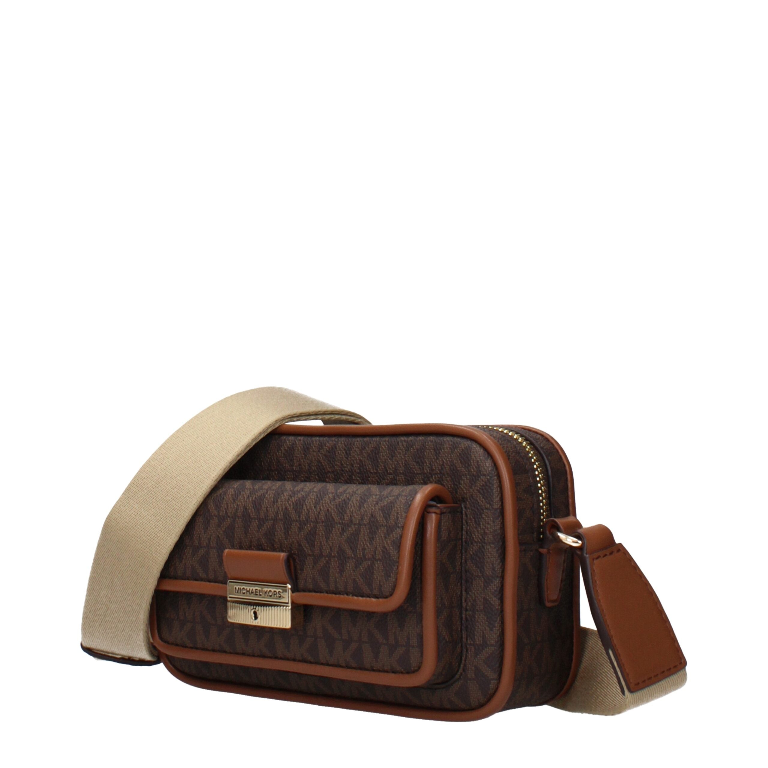 Michael Kors Brown Fabric Crossbody Women's Bag