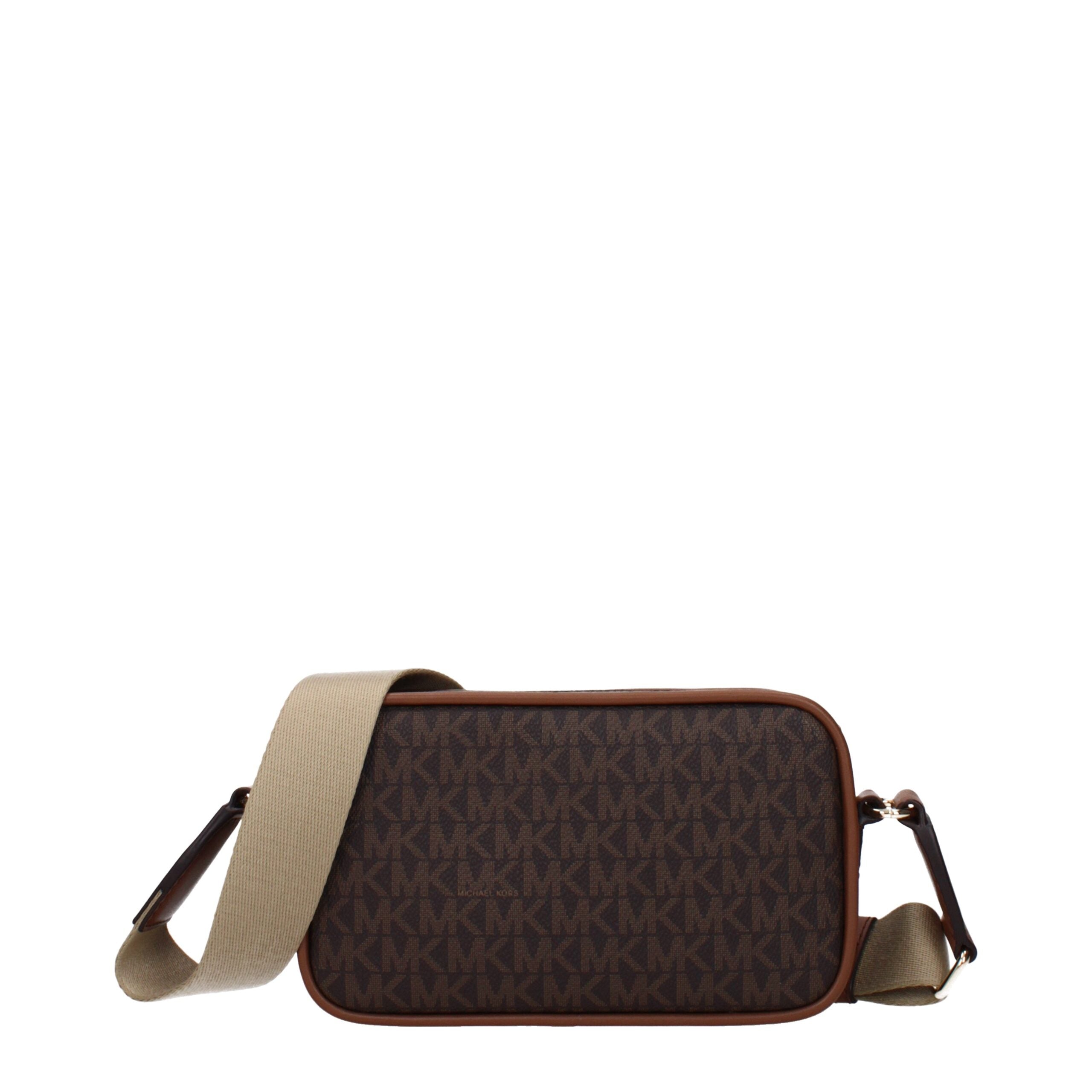 Michael Kors Brown Fabric Crossbody Women's Bag