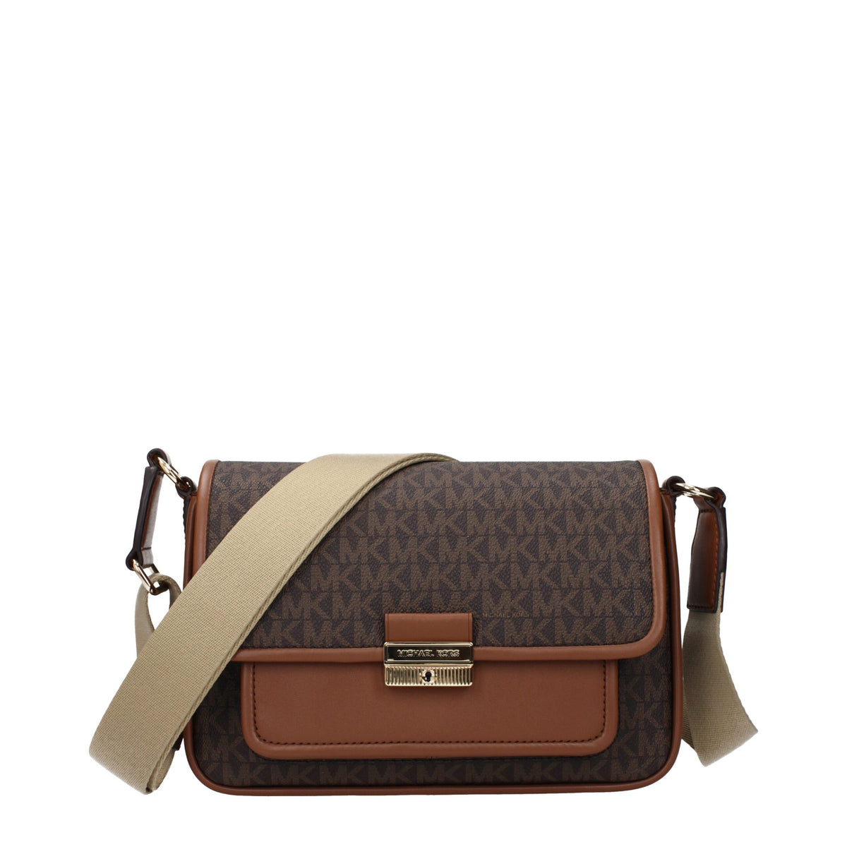 Michael Kors Brown Fabric Crossbody Women's Bag