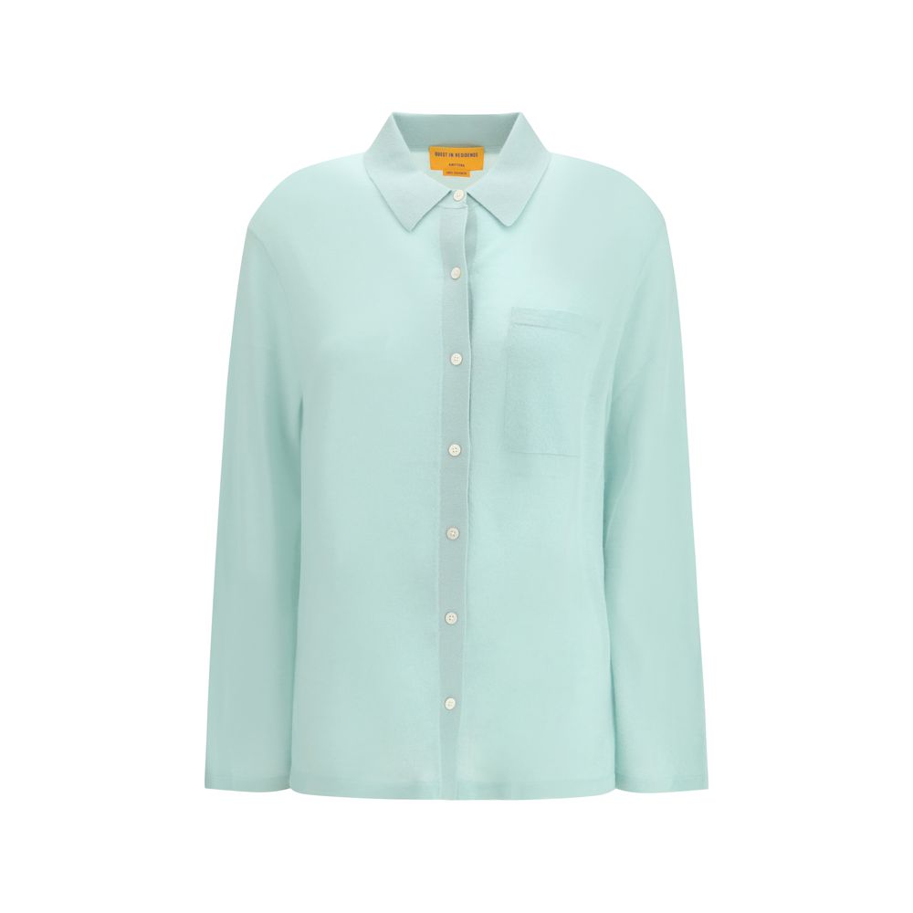 Guest in Residence Blue Cashmere Dress Women's Shirt