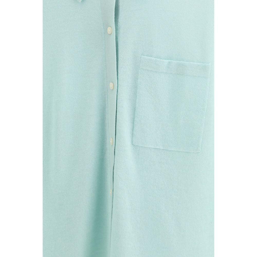 Guest in Residence Blue Cashmere Dress Women's Shirt