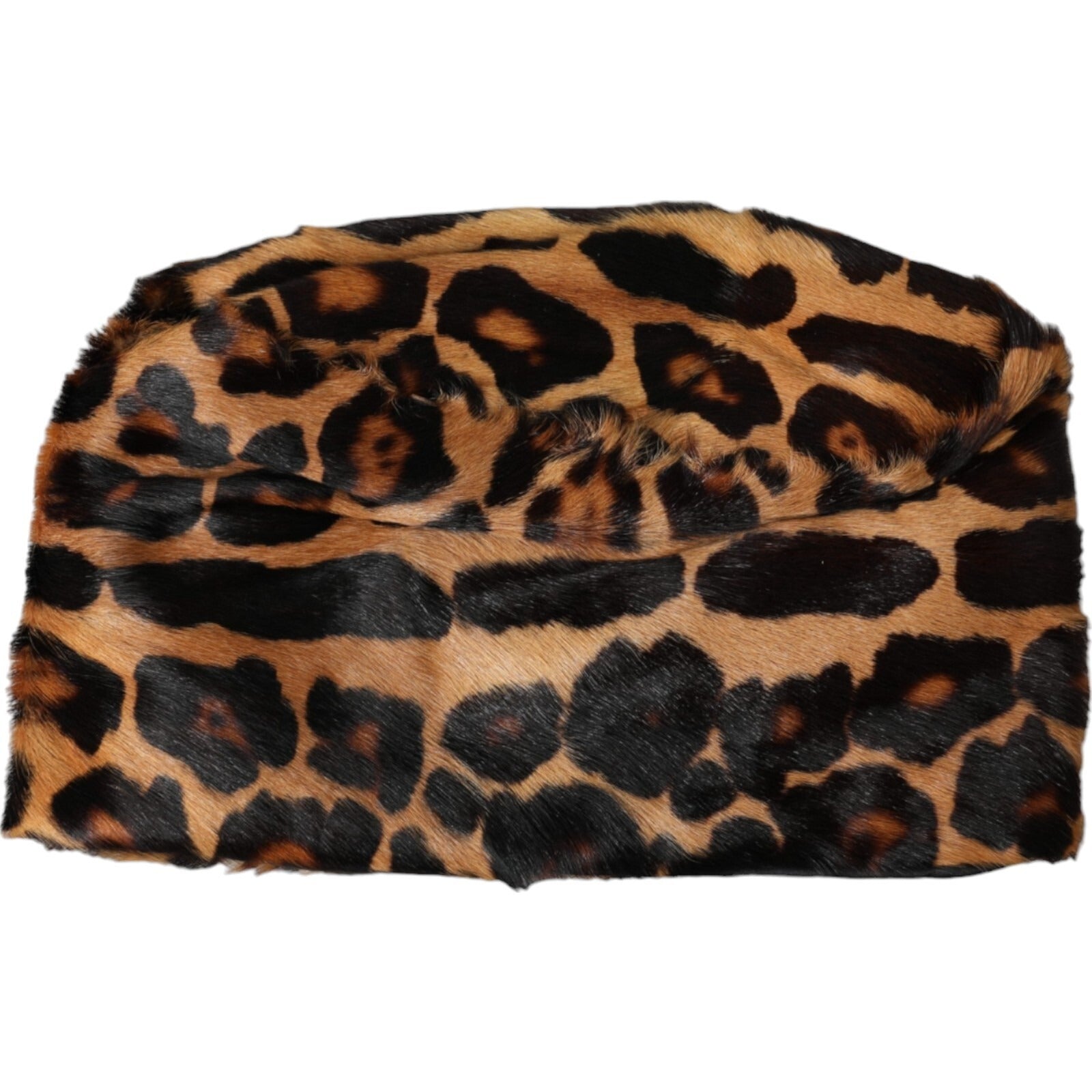 Dolce & Gabbana Brown Leopard Fur Women Bucket Capello Women's Hat