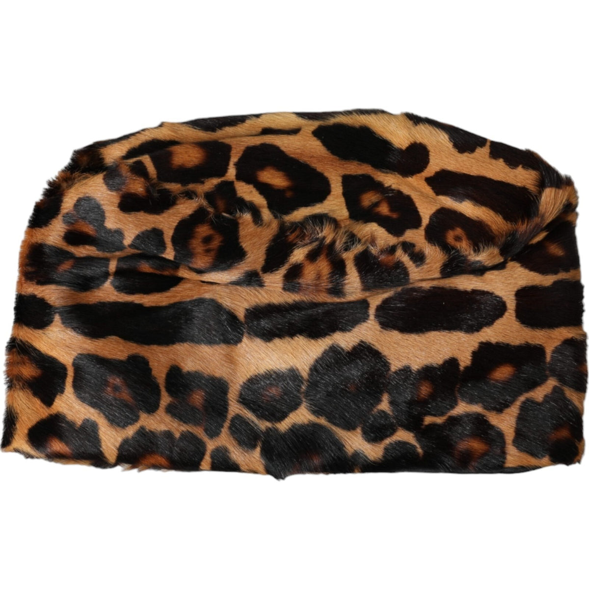 Dolce & Gabbana Brown Leopard Fur Women Bucket Capello Women's Hat