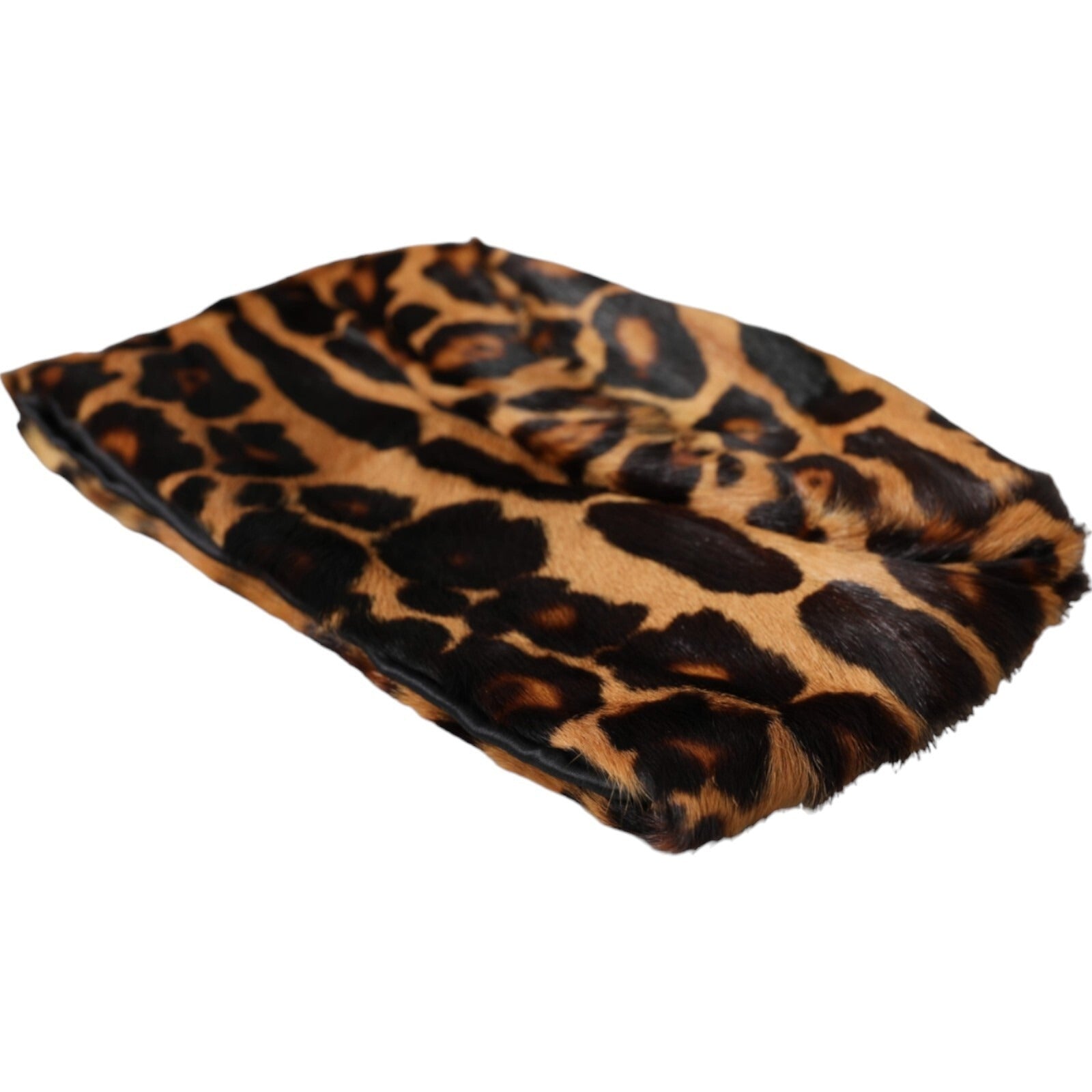 Dolce & Gabbana Brown Leopard Fur Women Bucket Capello Women's Hat