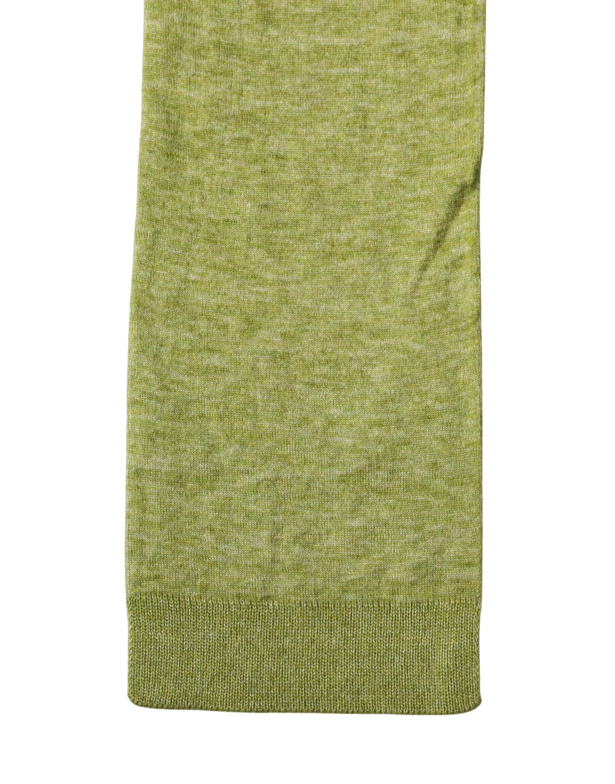 Dolce & Gabbana Green Cashmere Knitted Neck Foulard 280cm x11cm Men Men's Scarf