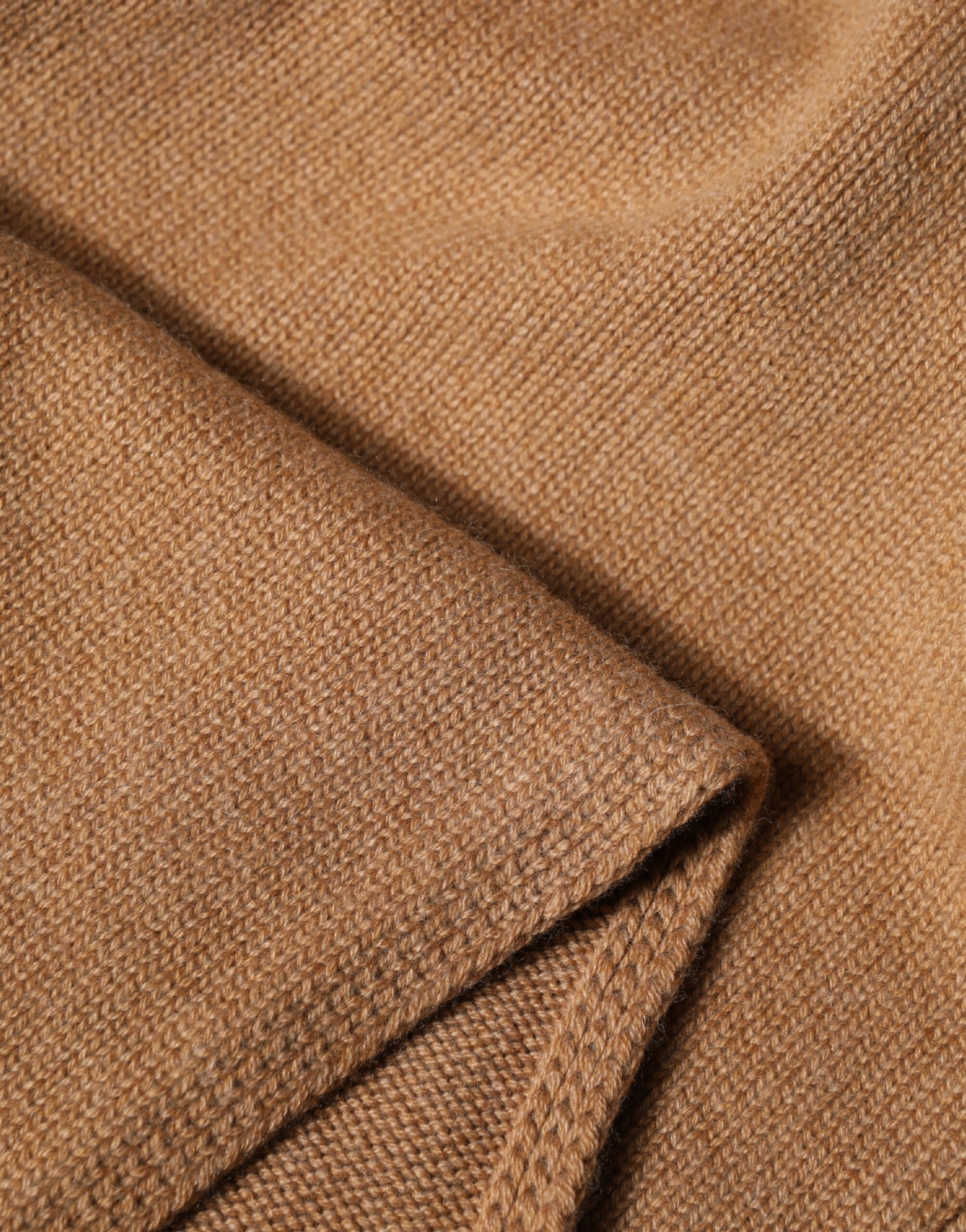 Dolce & Gabbana Brown Cashmere Knitted Foulard 207cm x 29cm Men Men's Scarf