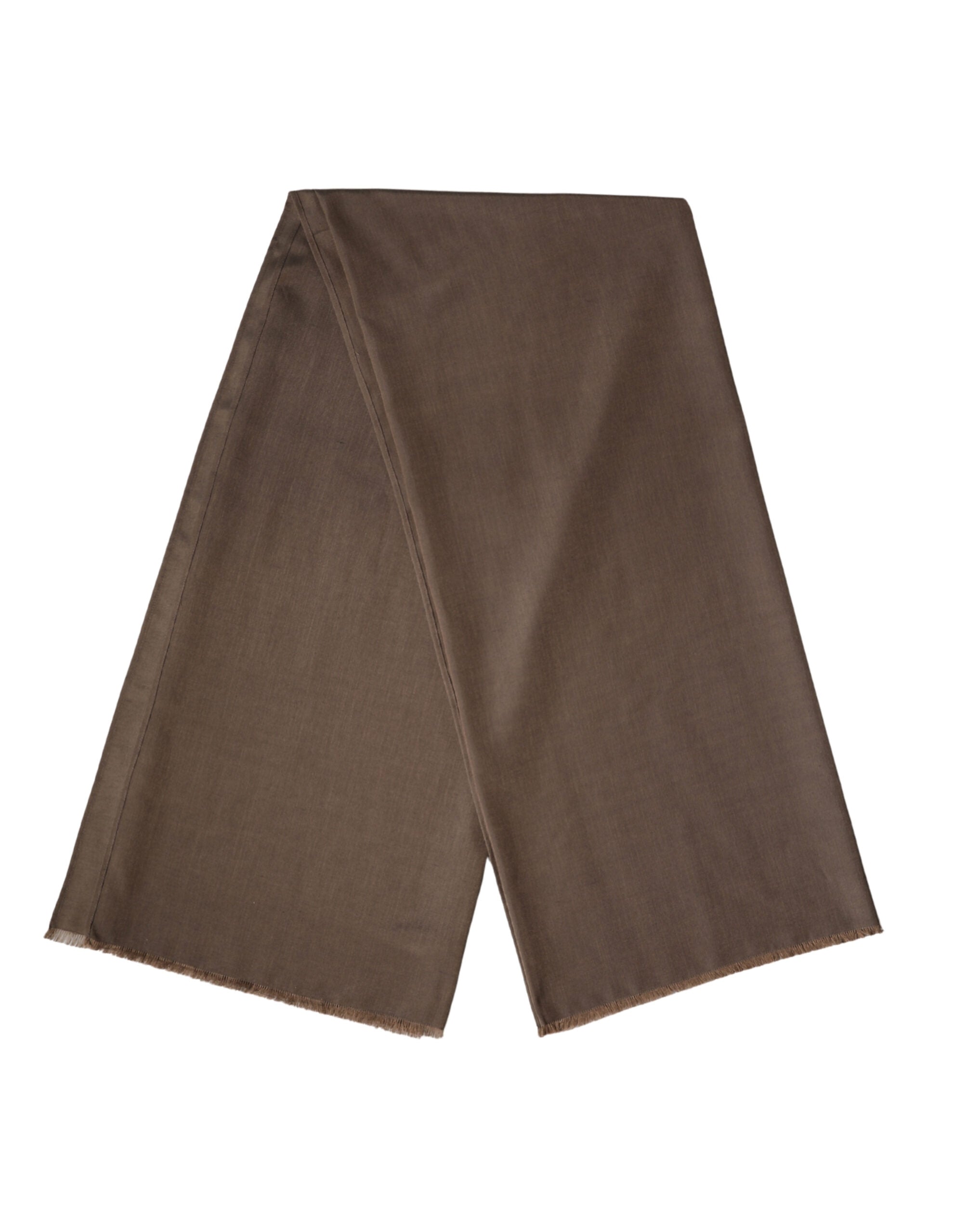 Dolce & Gabbana Brown Polyester Neck Warmer Shawl 185cm x 165cm Men Men's Scarf