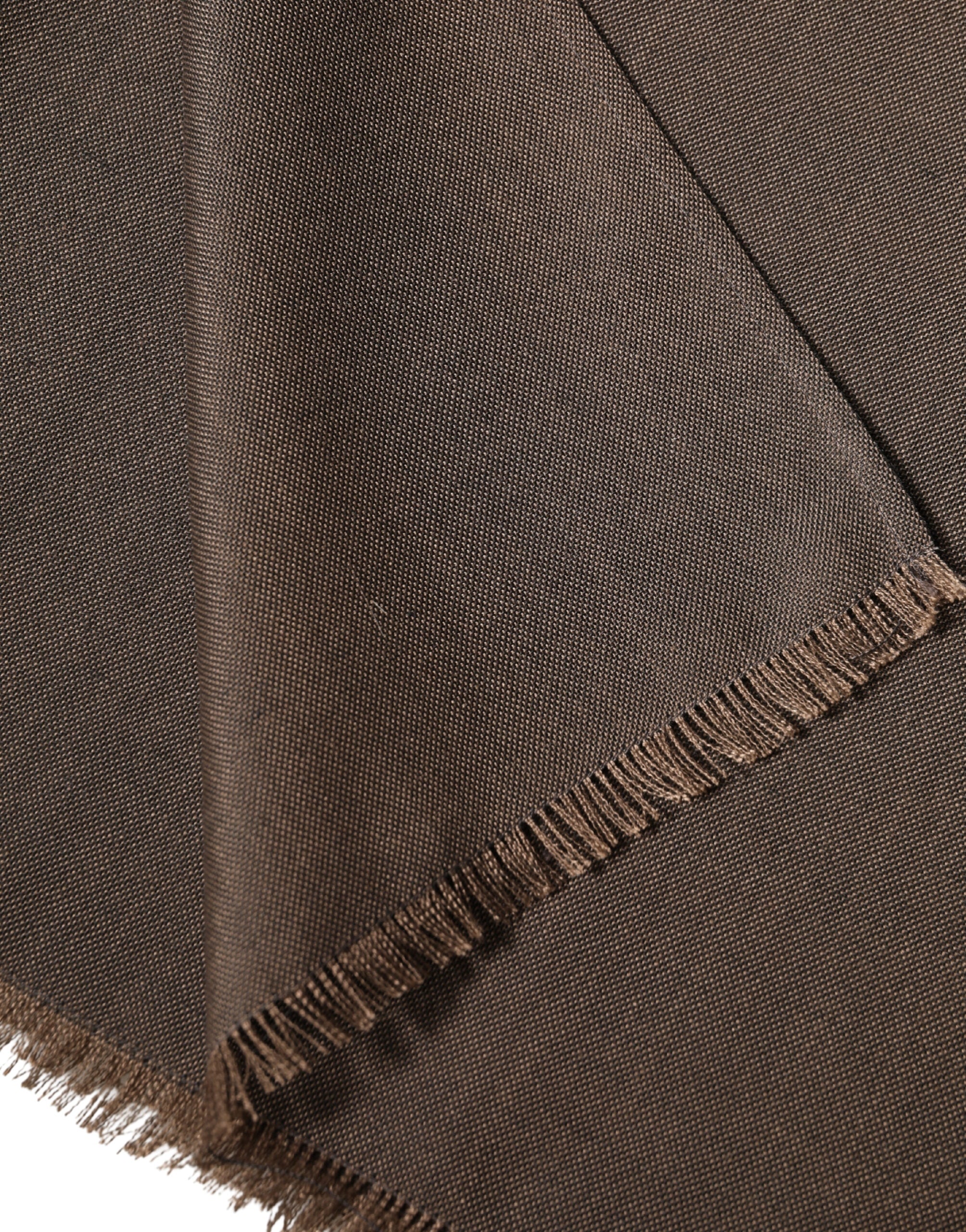 Dolce & Gabbana Brown Polyester Neck Warmer Shawl 185cm x 165cm Men Men's Scarf