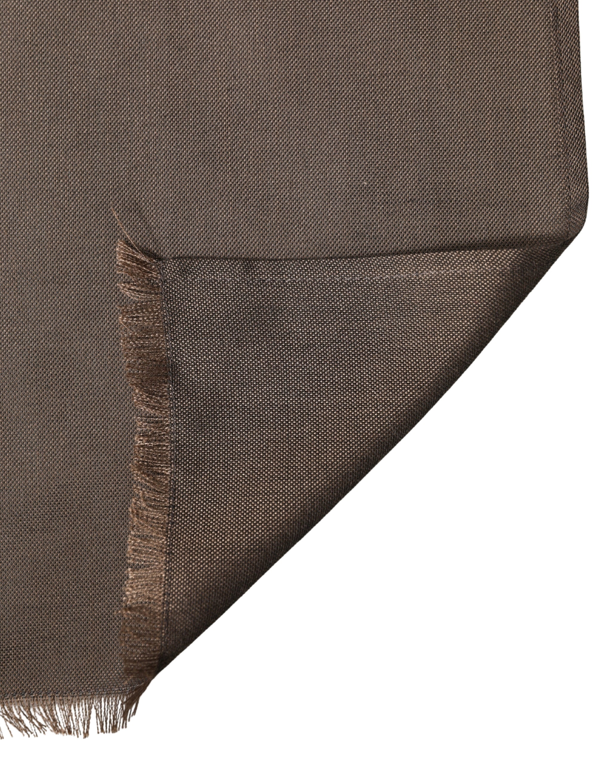 Dolce & Gabbana Brown Polyester Neck Warmer Shawl 185cm x 165cm Men Men's Scarf
