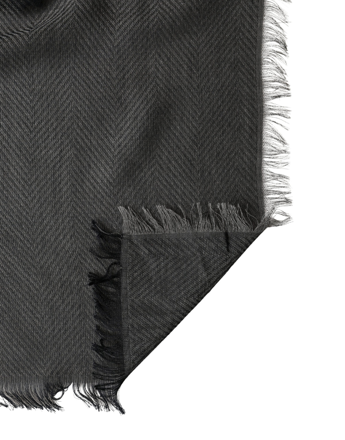 Dolce & Gabbana Black Modal Warmer Shawl Fringes 140cm x 134cm Men Men's Scarf