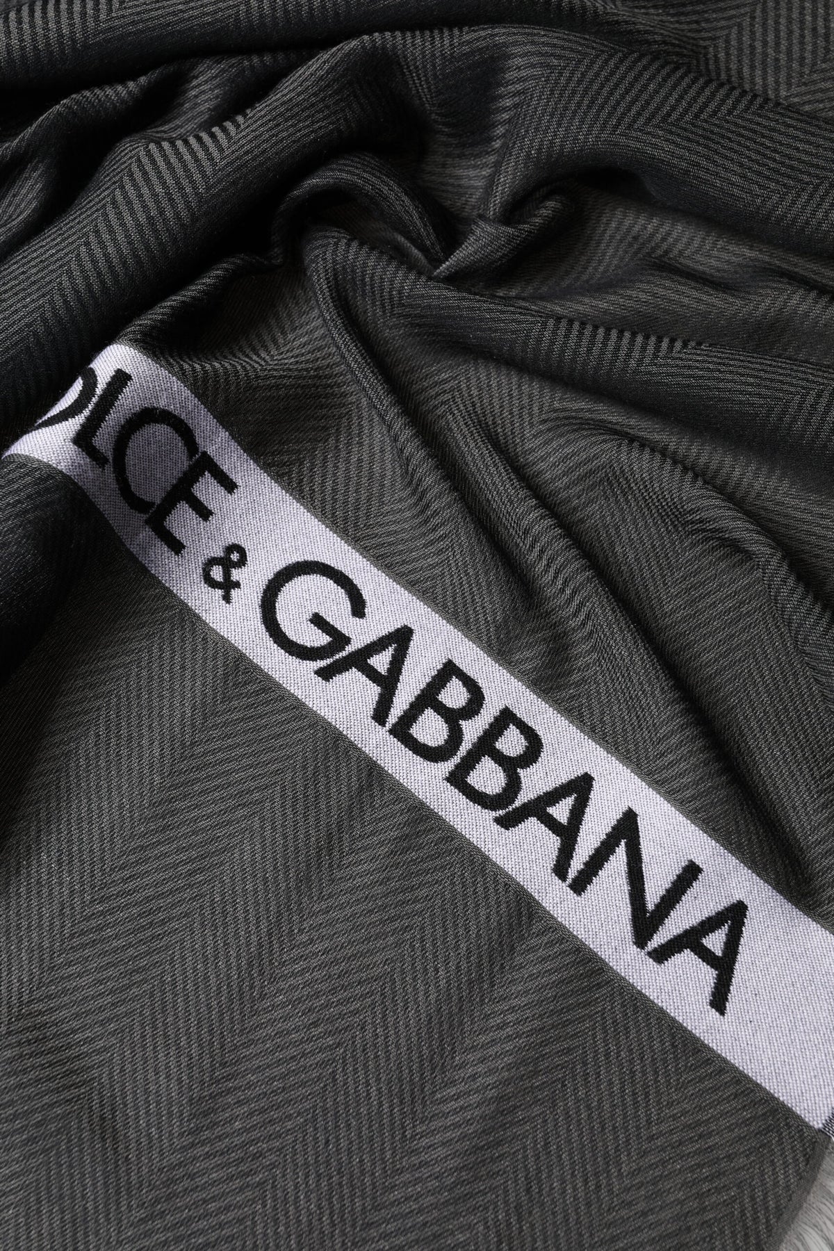 Dolce & Gabbana Black Modal Warmer Shawl Fringes 140cm x 134cm Men Men's Scarf