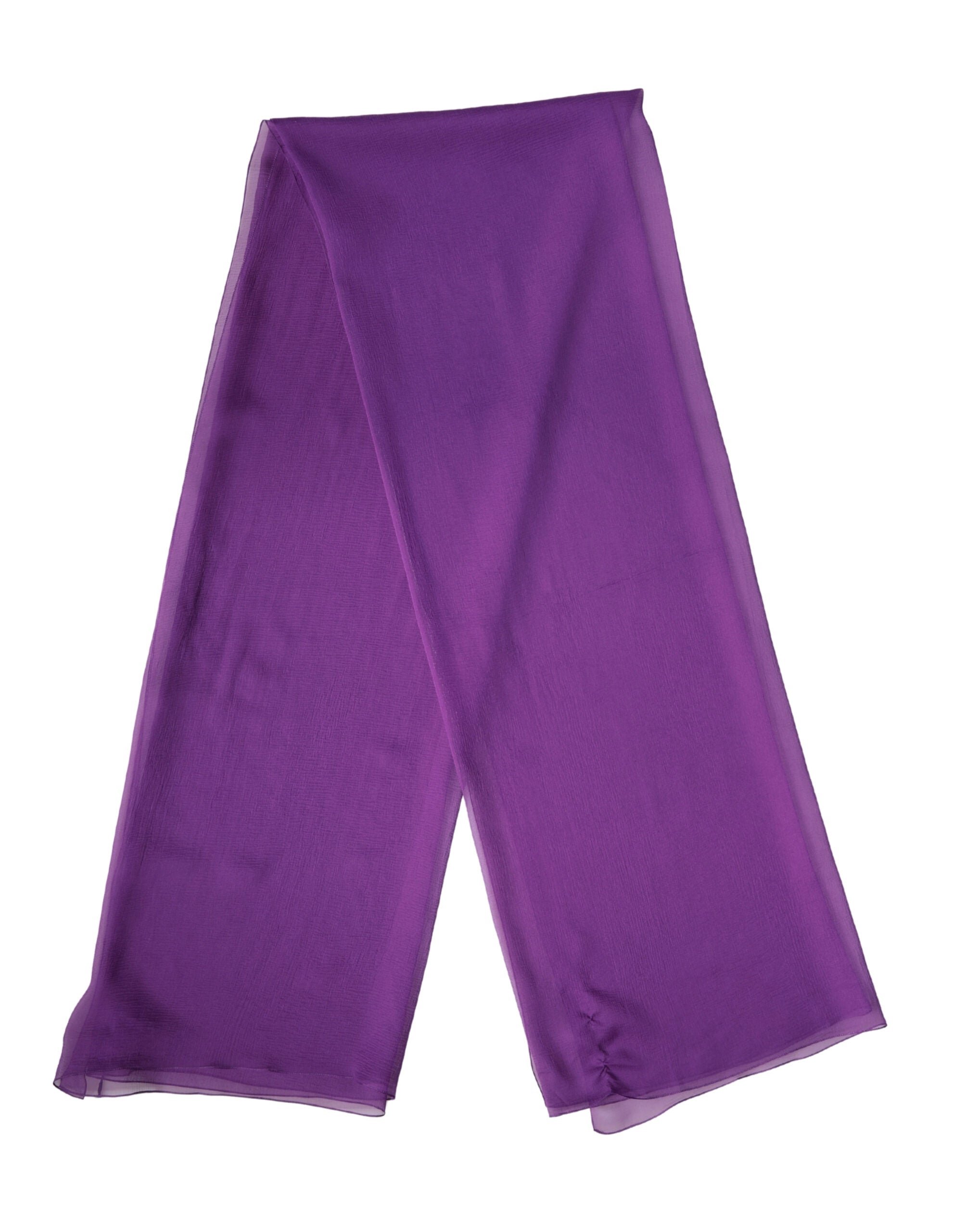 Dolce & Gabbana Purple Silk Neck Wrap Shawl Stole 200cm x 134cm Women's Scarf