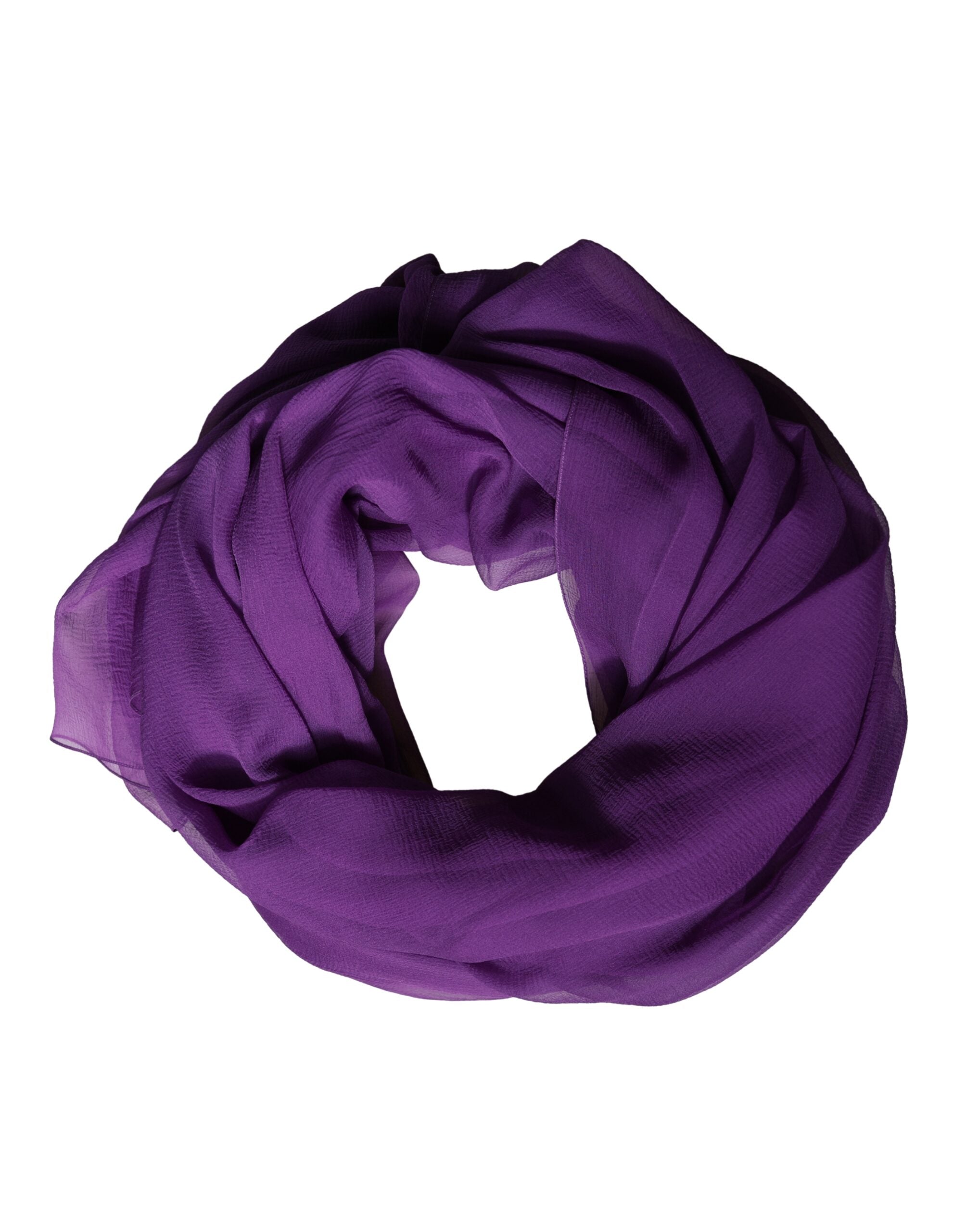 Dolce & Gabbana Purple Silk Neck Wrap Shawl Stole 200cm x 134cm Women's Scarf