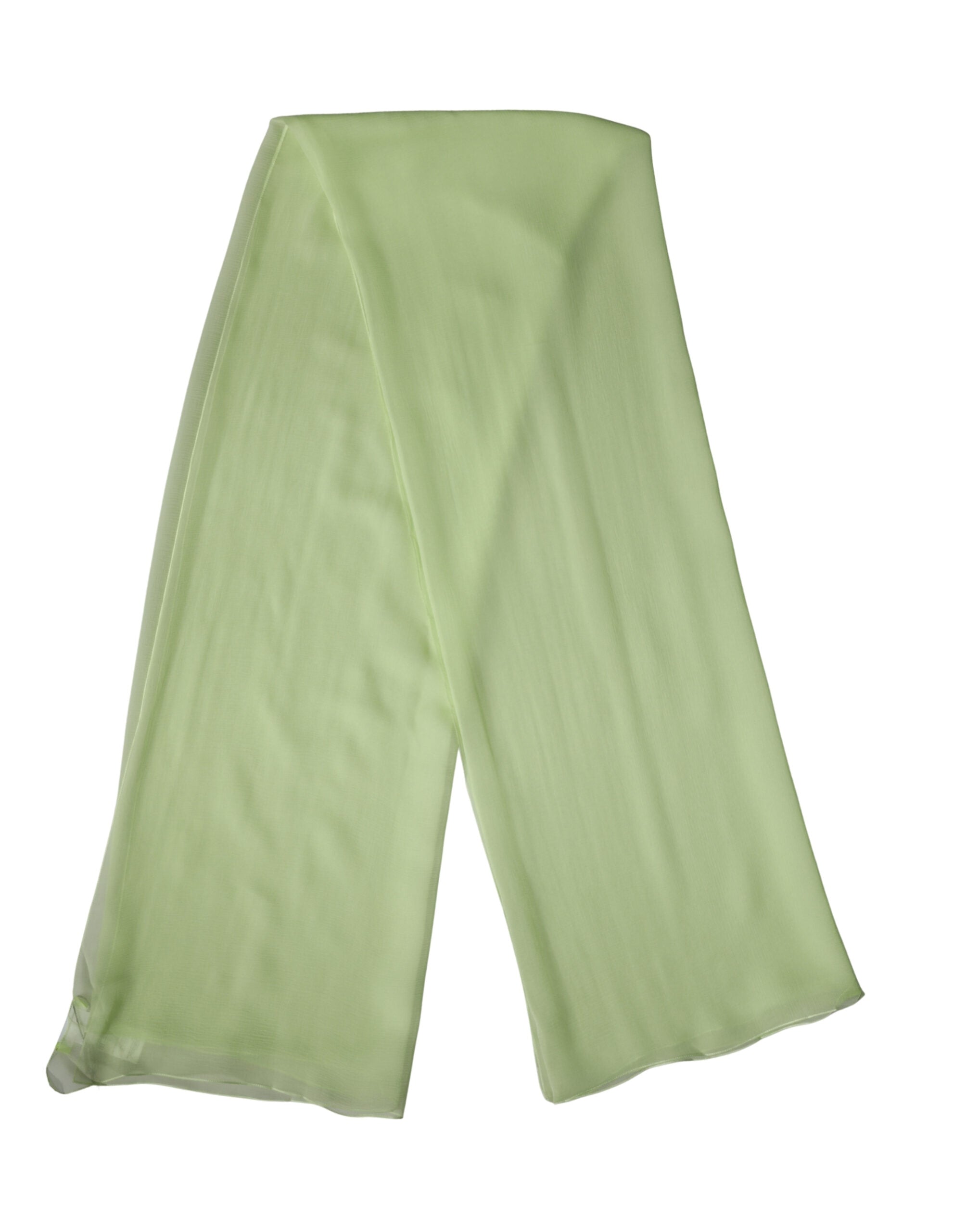 Dolce & Gabbana Light Green Silk Neck Wrap Stole 200cm x 134cm Women's Scarf