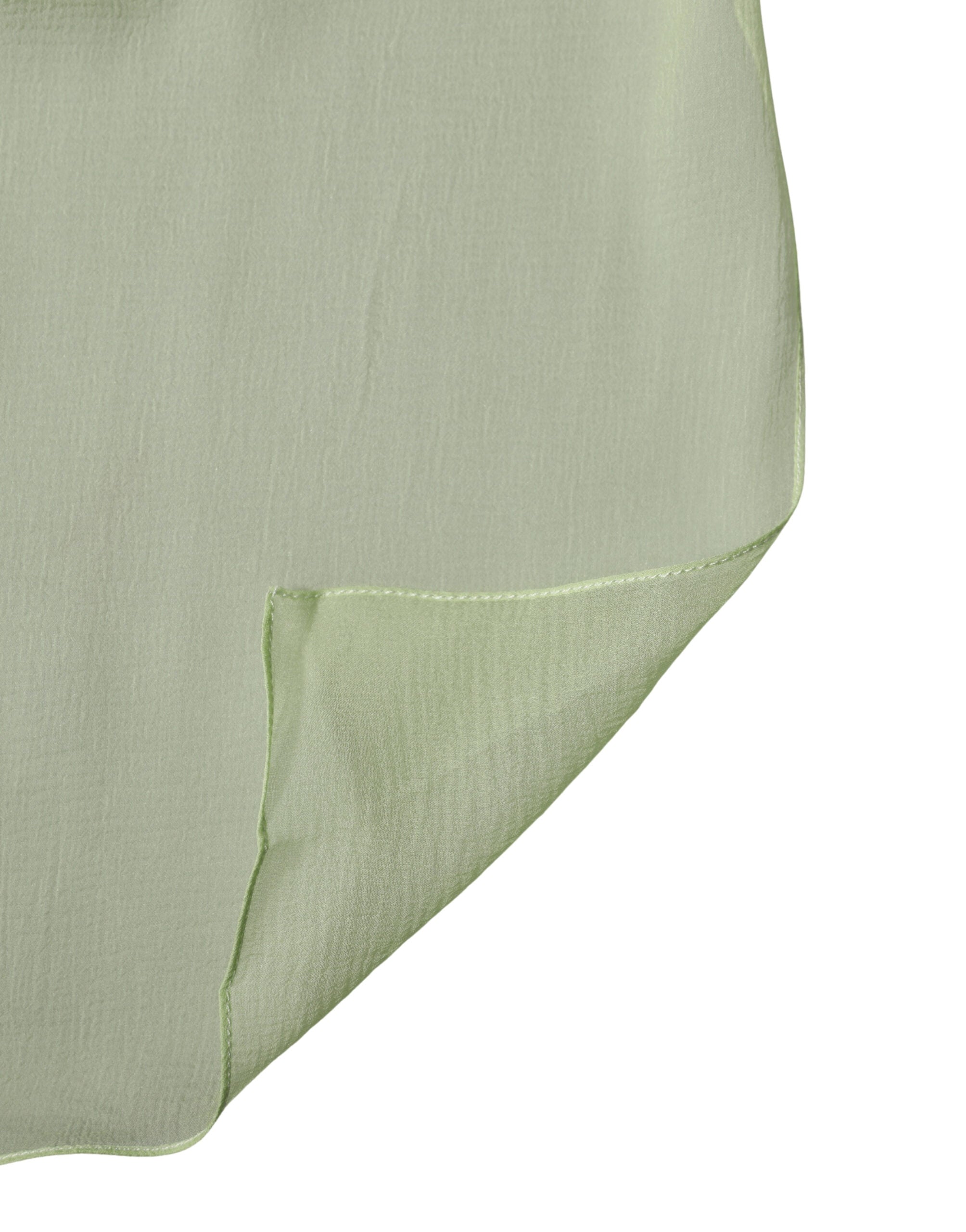 Dolce & Gabbana Light Green Silk Neck Wrap Stole 200cm x 134cm Women's Scarf