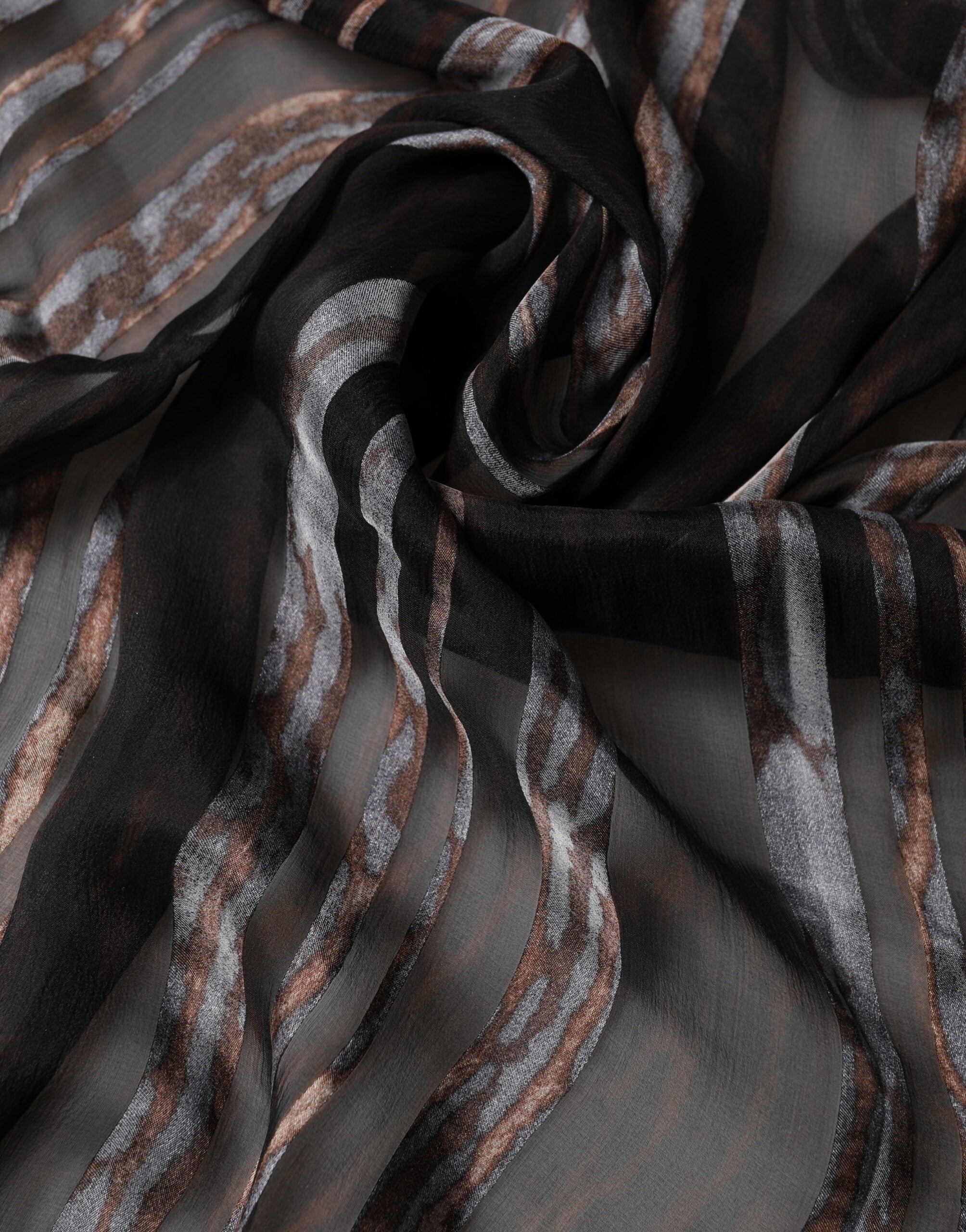 Dolce & Gabbana Black Stripes Silk Wrap Shawl Stole 193cm x 131cm Women's Scarf