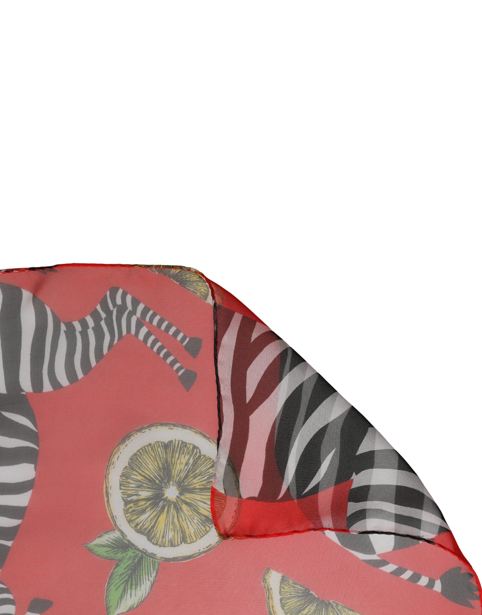 Dolce & Gabbana Red Zebra Print Silk Wrap Shawl Stole 200cm x 132cm Women's Scarf