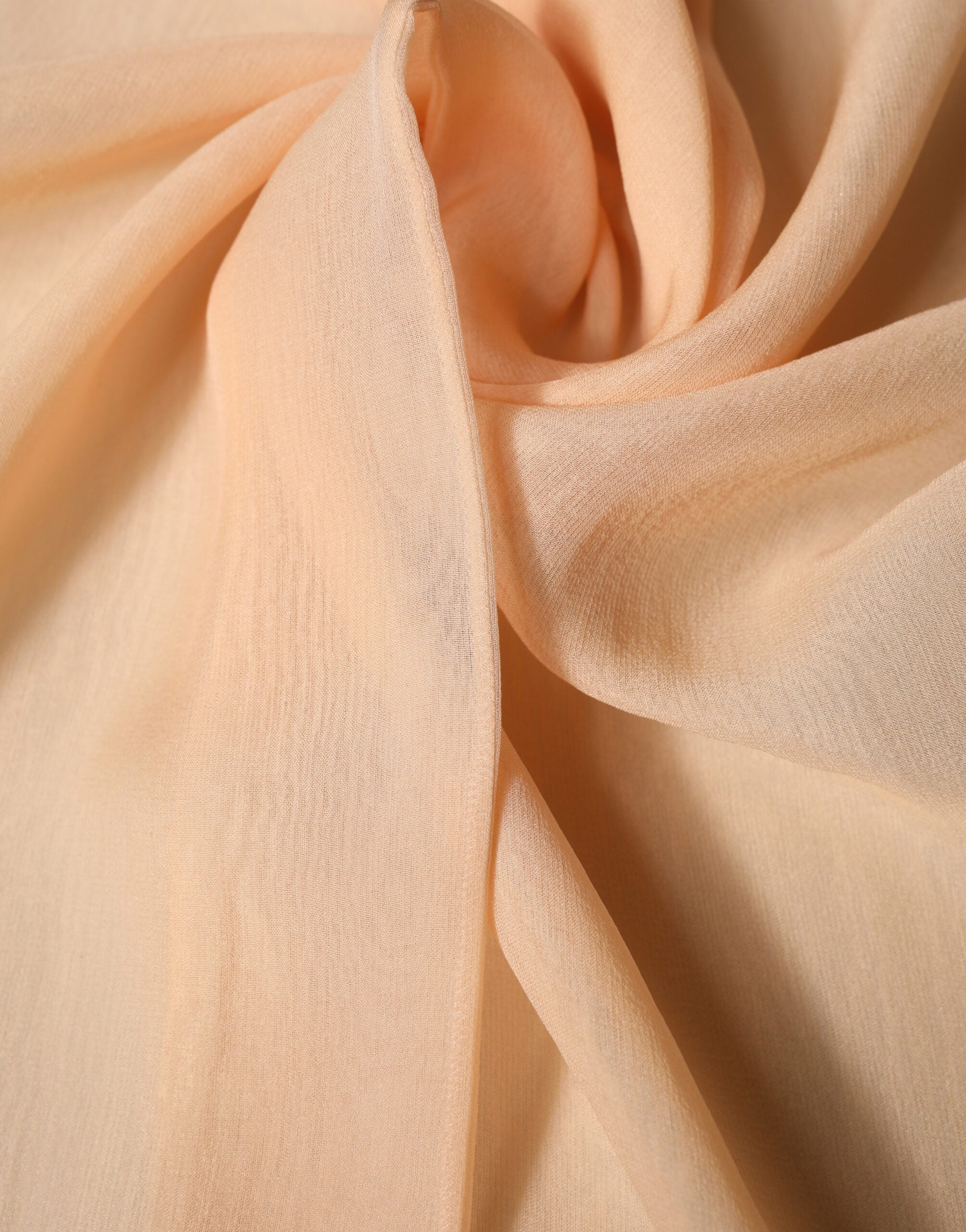Dolce & Gabbana Beige Silk Sash Wrap Foulard Stole 292cm x 19cm Women's Scarf