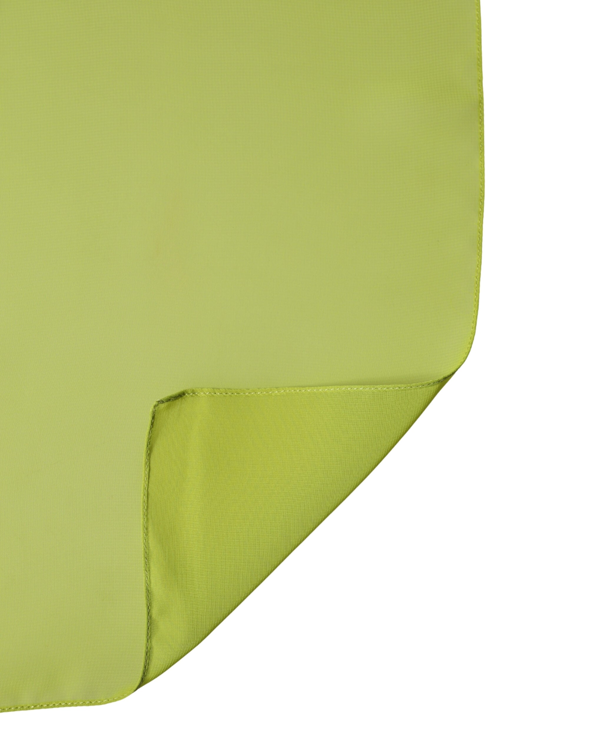 Dolce & Gabbana Yellow Green Neck Wrap Shawl Foulard 131cm x 99.5cm Women's Scarf