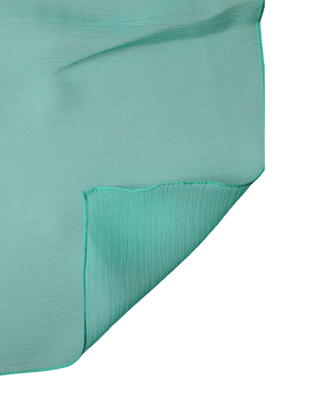 Dolce & Gabbana Light Green Silk Neck Wrap Foulard 131cm x 126.5cm Women's Scarf