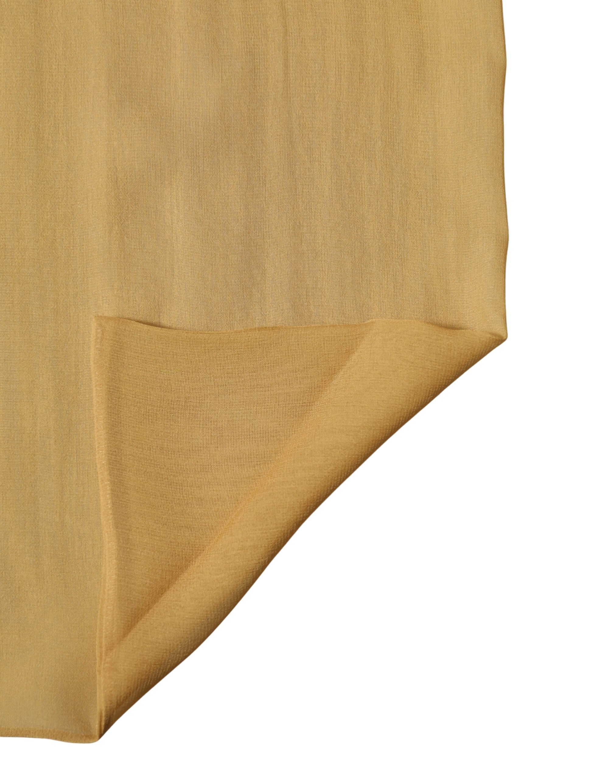 Dolce & Gabbana Brown Silk Sash Wrap Foulard Stole 293.5cm x 19.5cm Women's Scarf