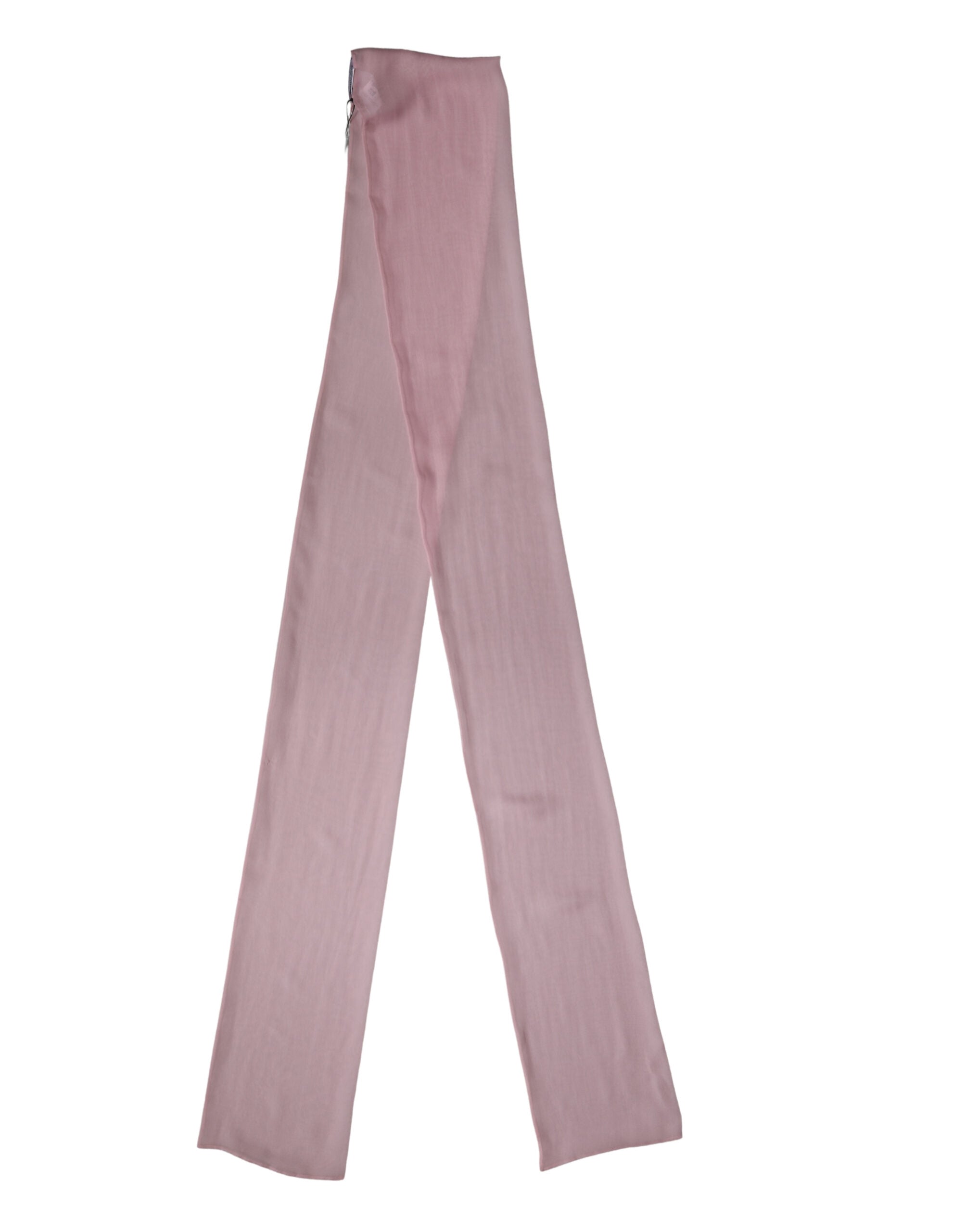 Dolce & Gabbana Pink Silk Sash Wrap Shawl Foulard 291cm x 19cm Women's Scarf