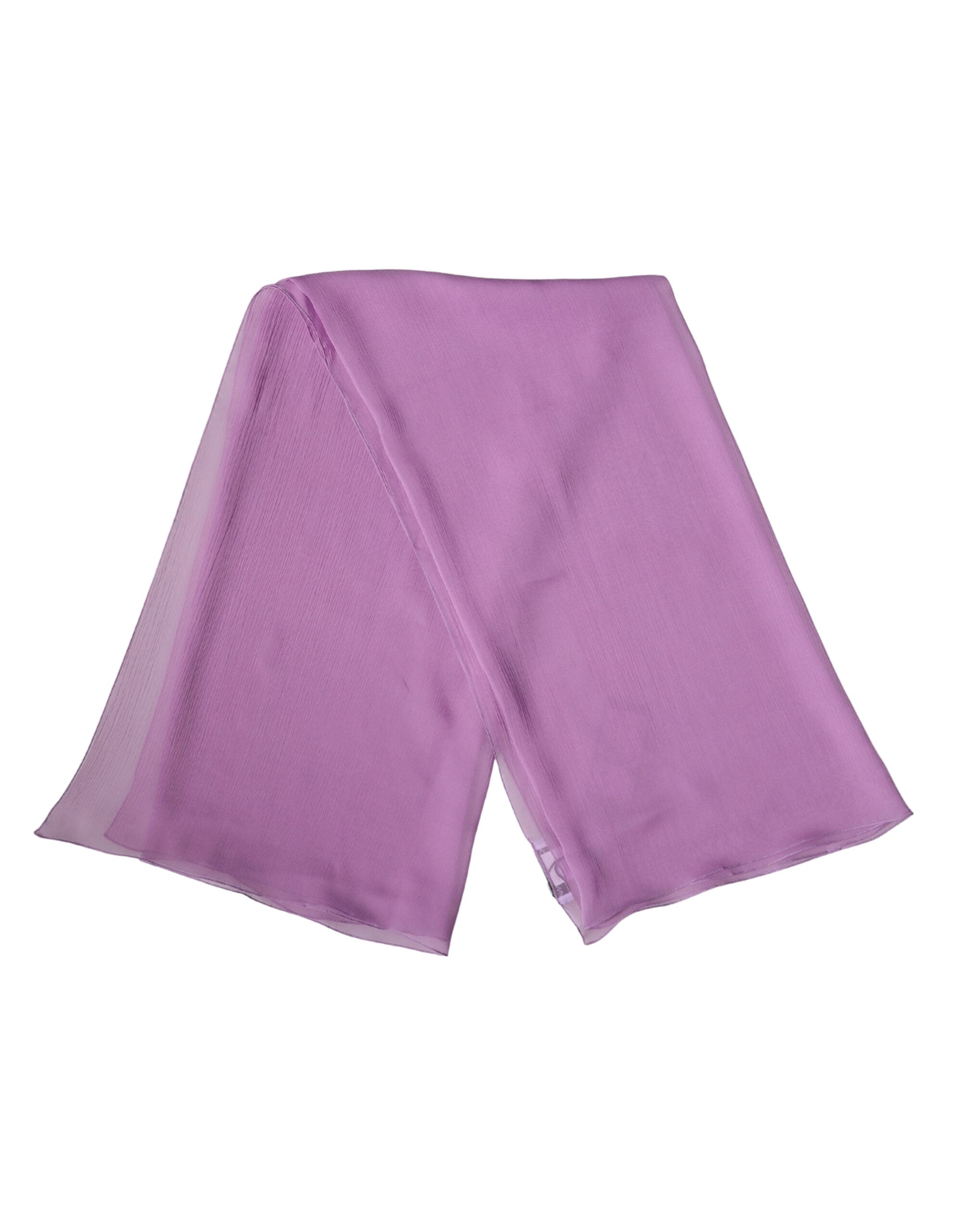 Dolce & Gabbana Light Purple Silk Neck Wrap Foulard 114cm x 114cm Women's Scarf