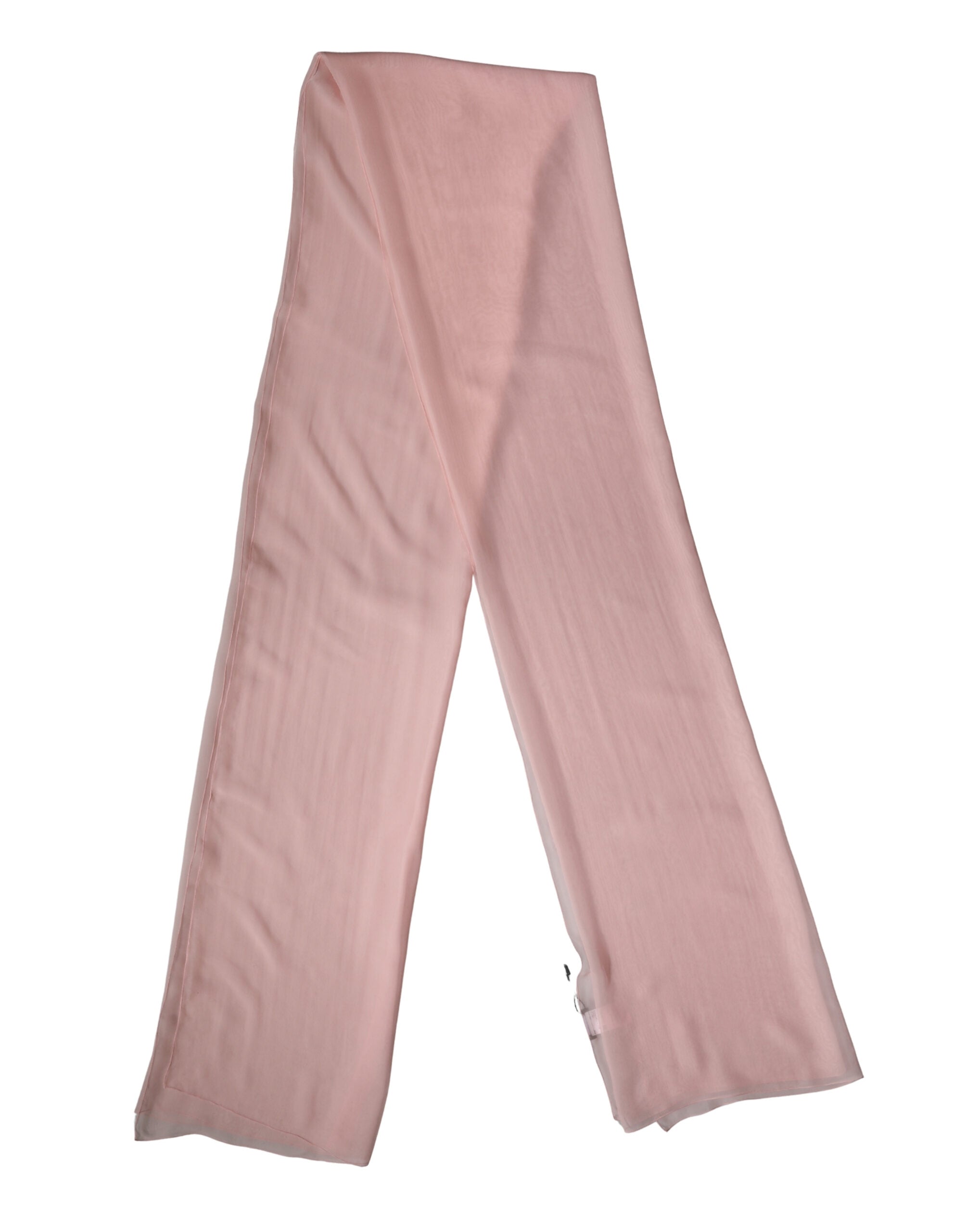 Dolce & Gabbana Light Pink Silk Neck Wrap Shawl Stole 272cm x 120cm Women's Scarf