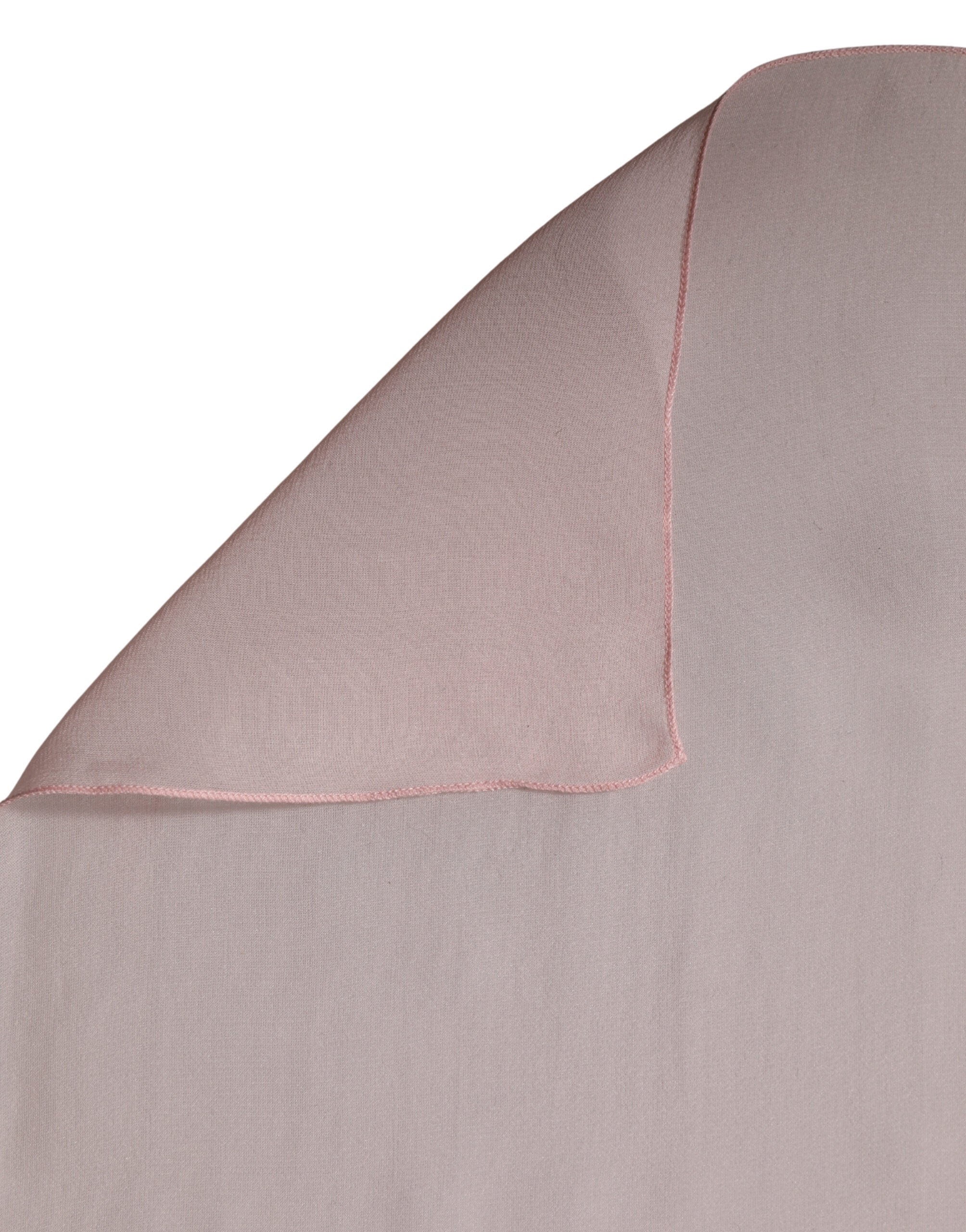 Dolce & Gabbana Light Pink Silk Neck Wrap Shawl Stole 272cm x 120cm Women's Scarf