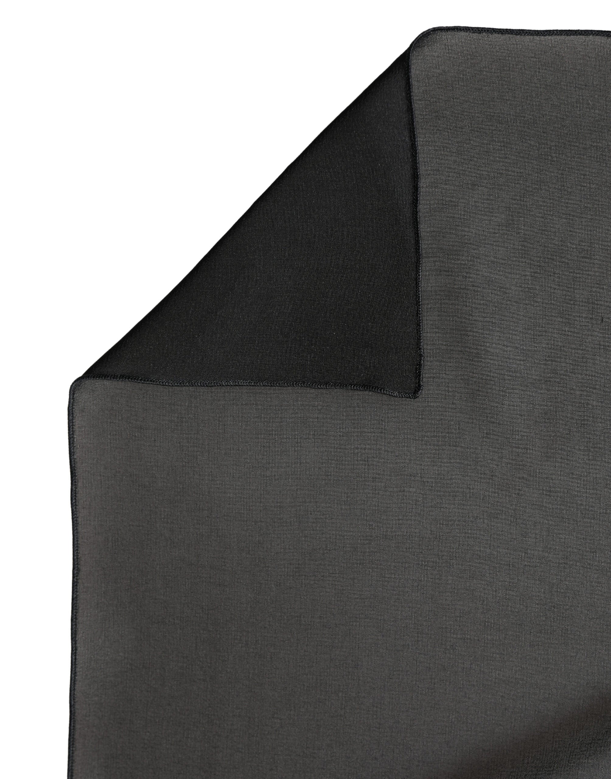 Dolce & Gabbana Black Silk Neck Wrap Shawl Stole 200cm x 64cm Women's Scarf