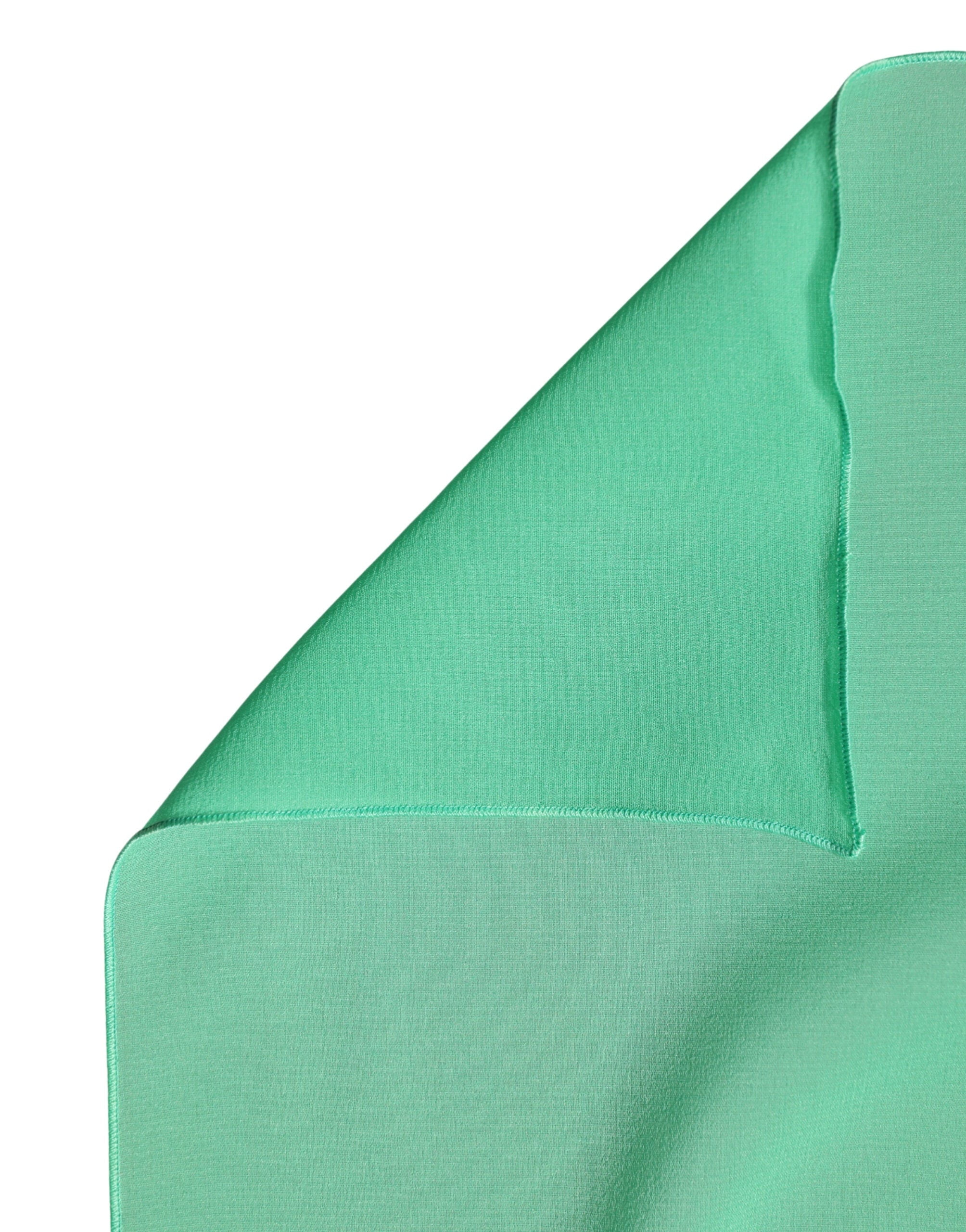 Dolce & Gabbana Green Silk Neck Wrap Shawl Stole 200cm x 64cm Women's Scarf