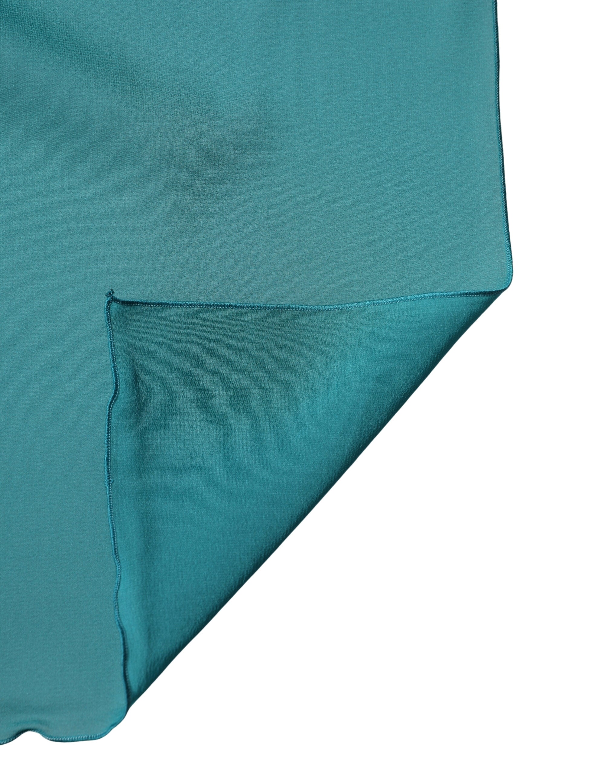 Dolce & Gabbana Blue Green Silk Neck Wrap Shawl Stole 200cm x 64cm Women's Scarf