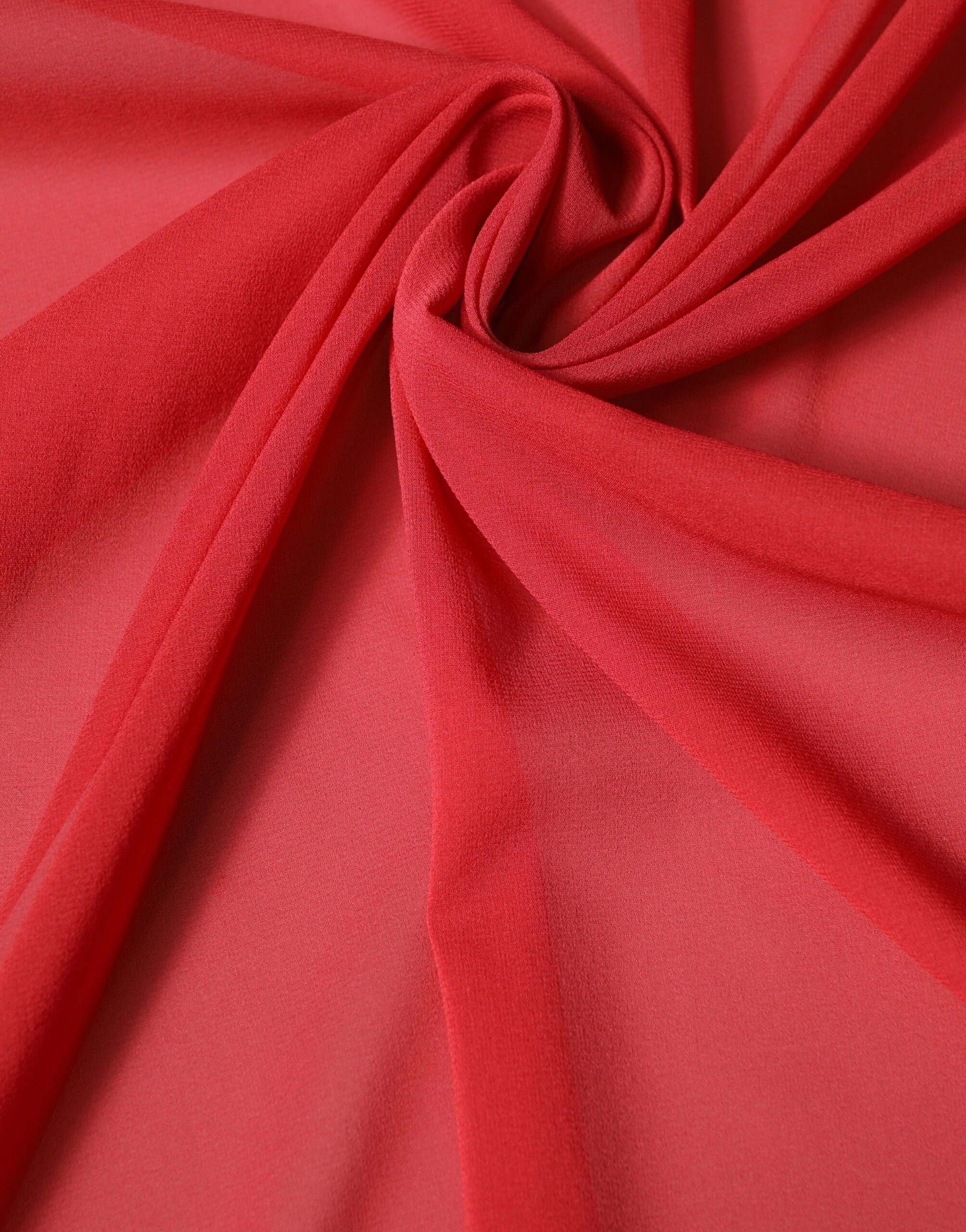 Dolce & Gabbana Red Silk Neck Wrap Shawl Women Stole 200cm x 64cm Women's Scarf