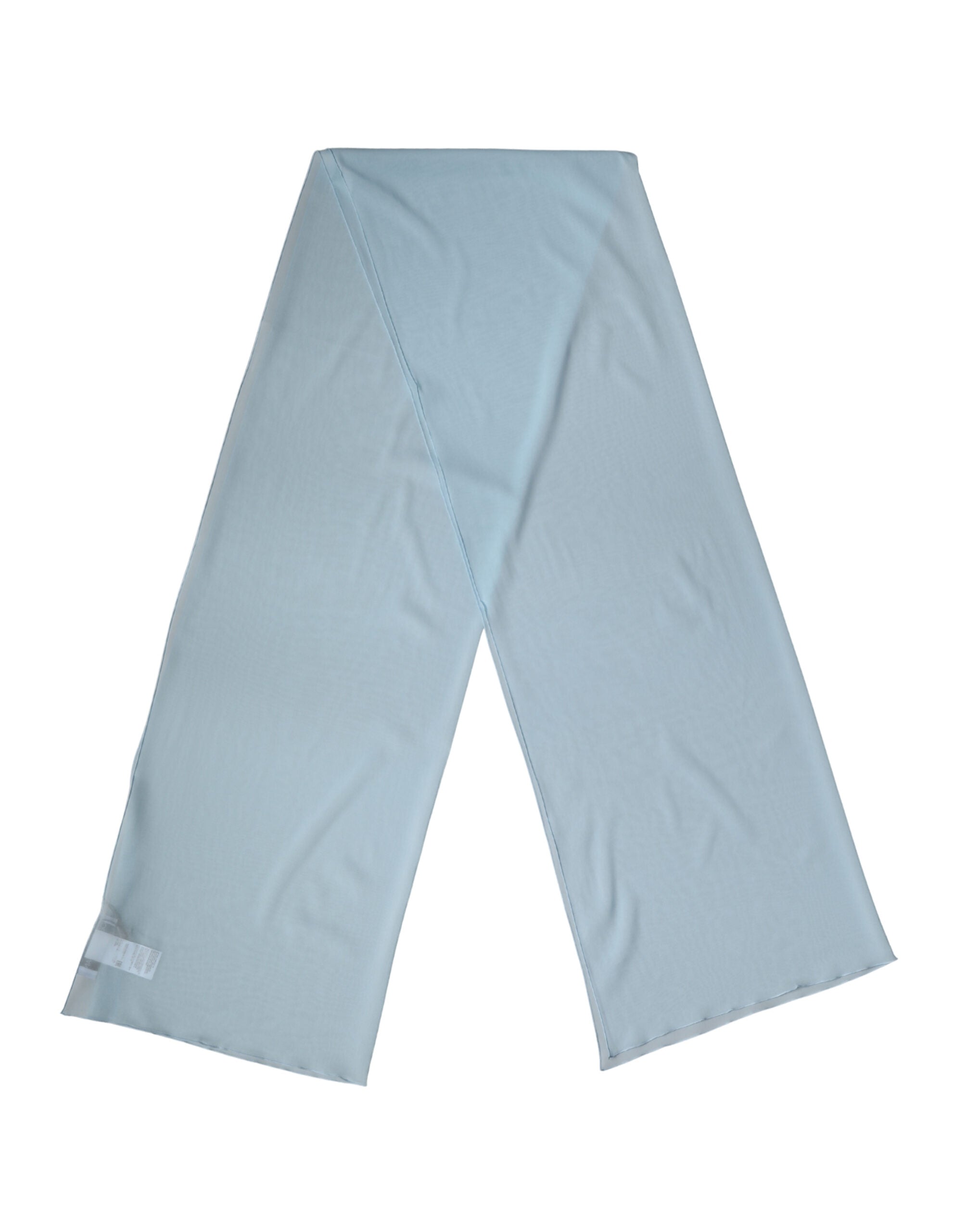 Dolce & Gabbana Light Blue Silk Neck Wrap Shawl Stole 200cm x 64cm Women's Scarf