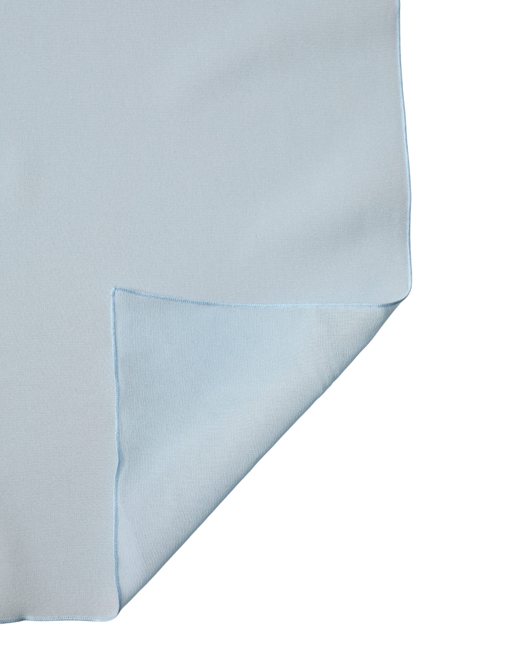 Dolce & Gabbana Light Blue Silk Neck Wrap Shawl Stole 200cm x 64cm Women's Scarf