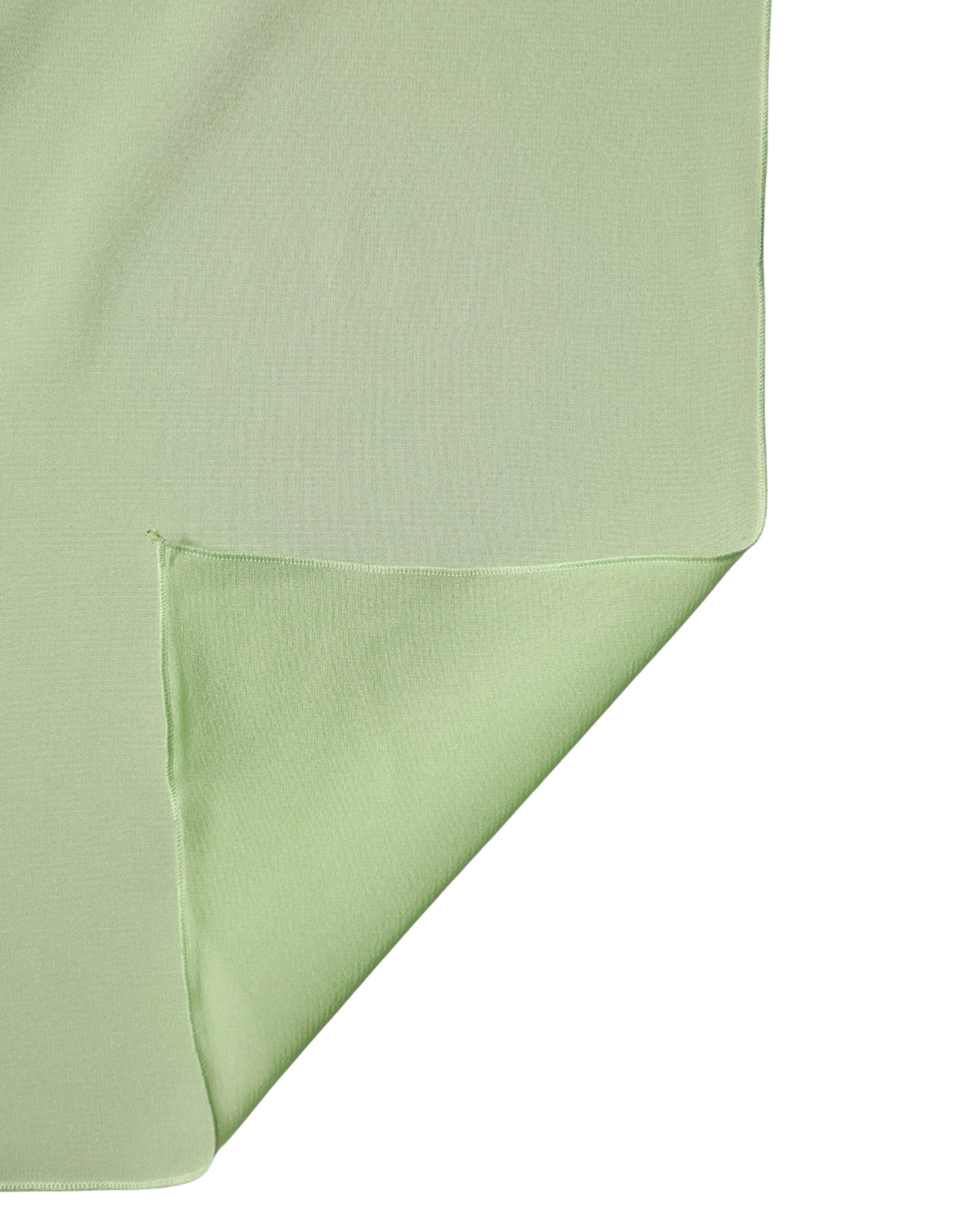 Dolce & Gabbana Light Green Silk Neck Wrap Shawl Stole 200cm x 64cm Women's Scarf