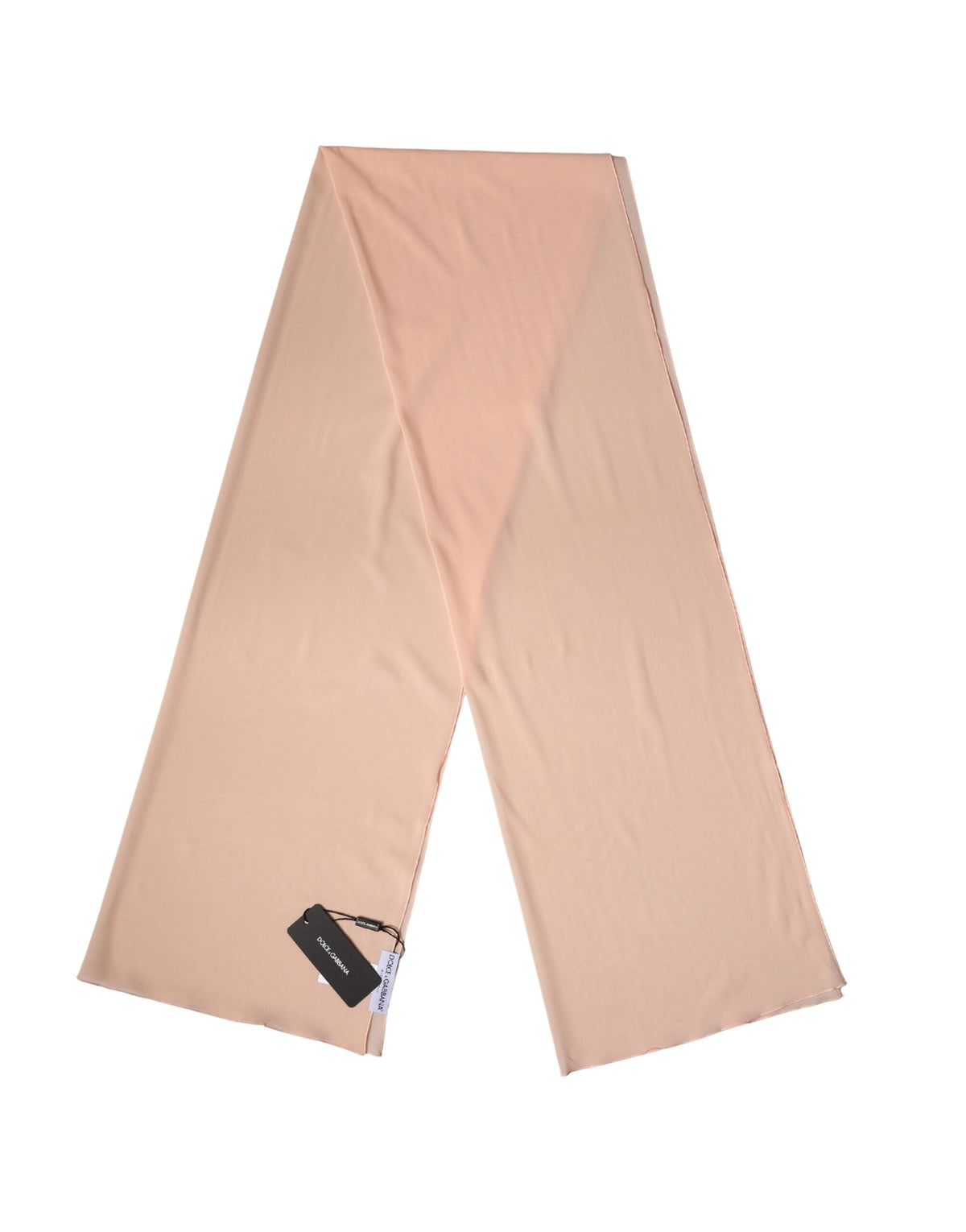 Dolce & Gabbana Peach Silk Neck Wrap Shawl Women Stole 200cm x 64cm Women's Scarf