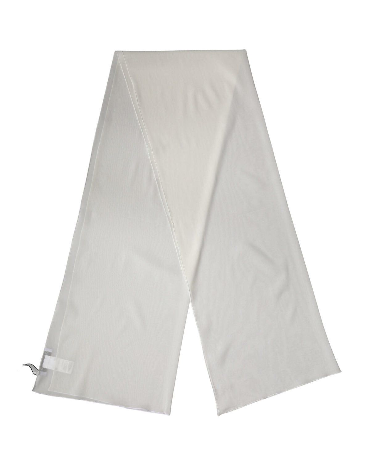 Dolce & Gabbana Off White Silk Neck Wrap Shawl Stole 200cm x 64cm Women's Scarf