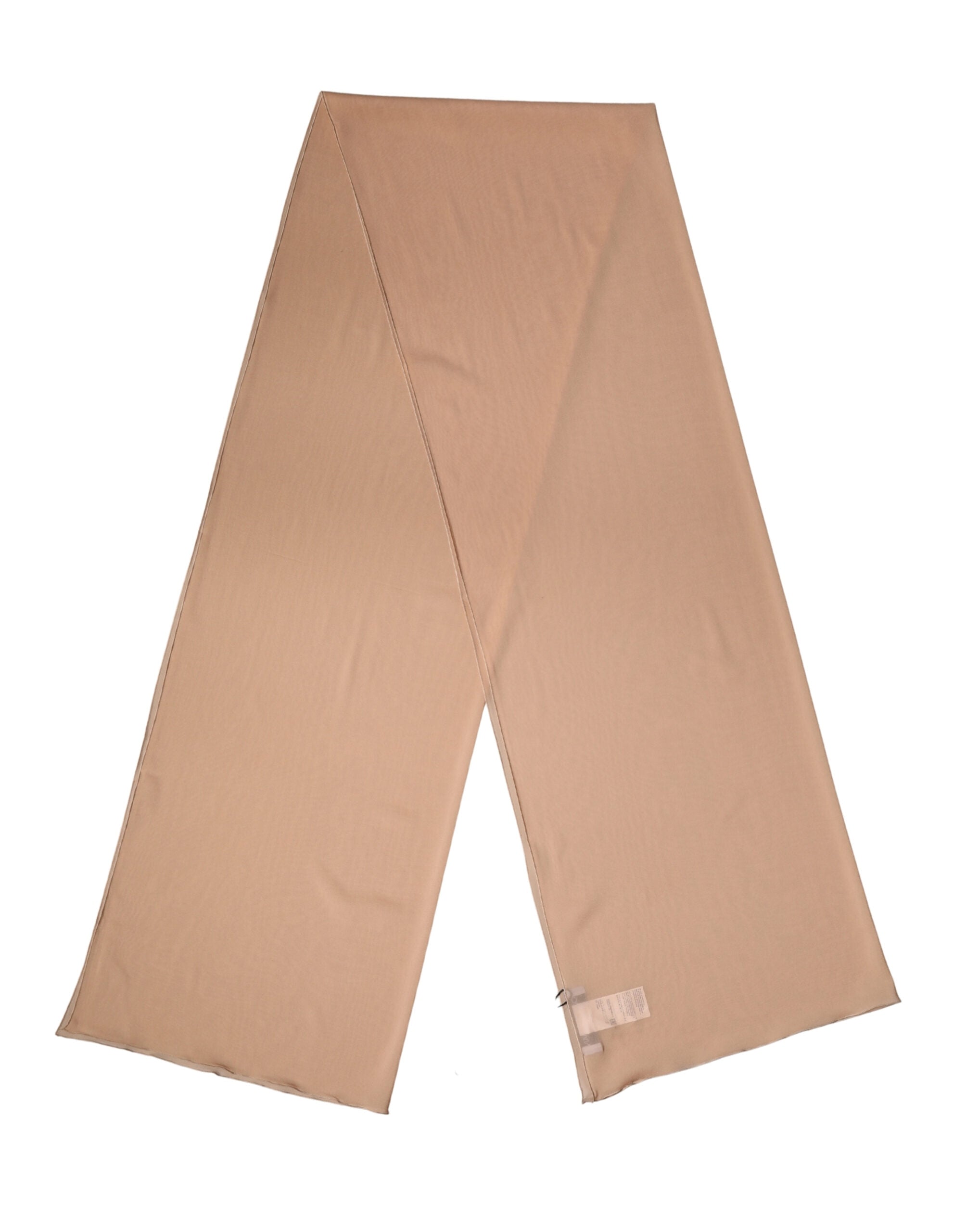 Dolce & Gabbana Beige Silk Neck Wrap Shawl Women Stole 200cm x 64cm Women's Scarf