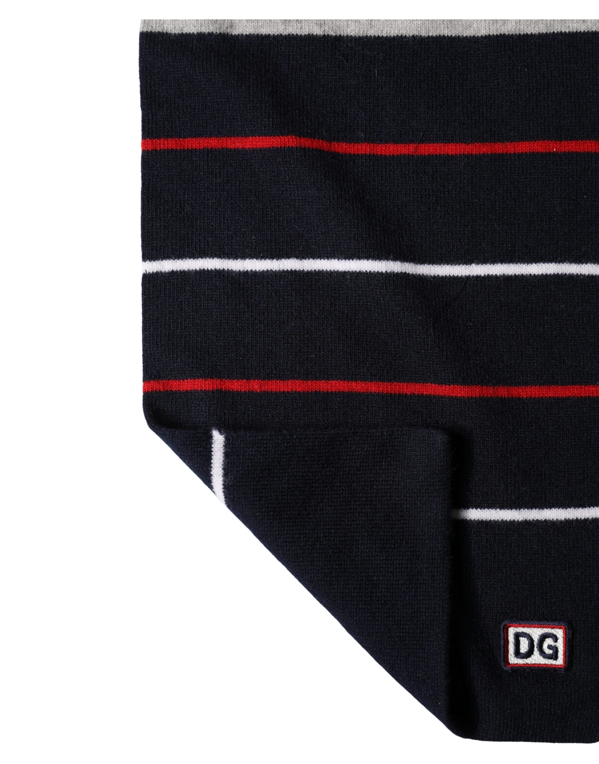 Dolce & Gabbana Multicolor Stripes Shawl Neck Wrap 119cm x 20cm Women's Scarf