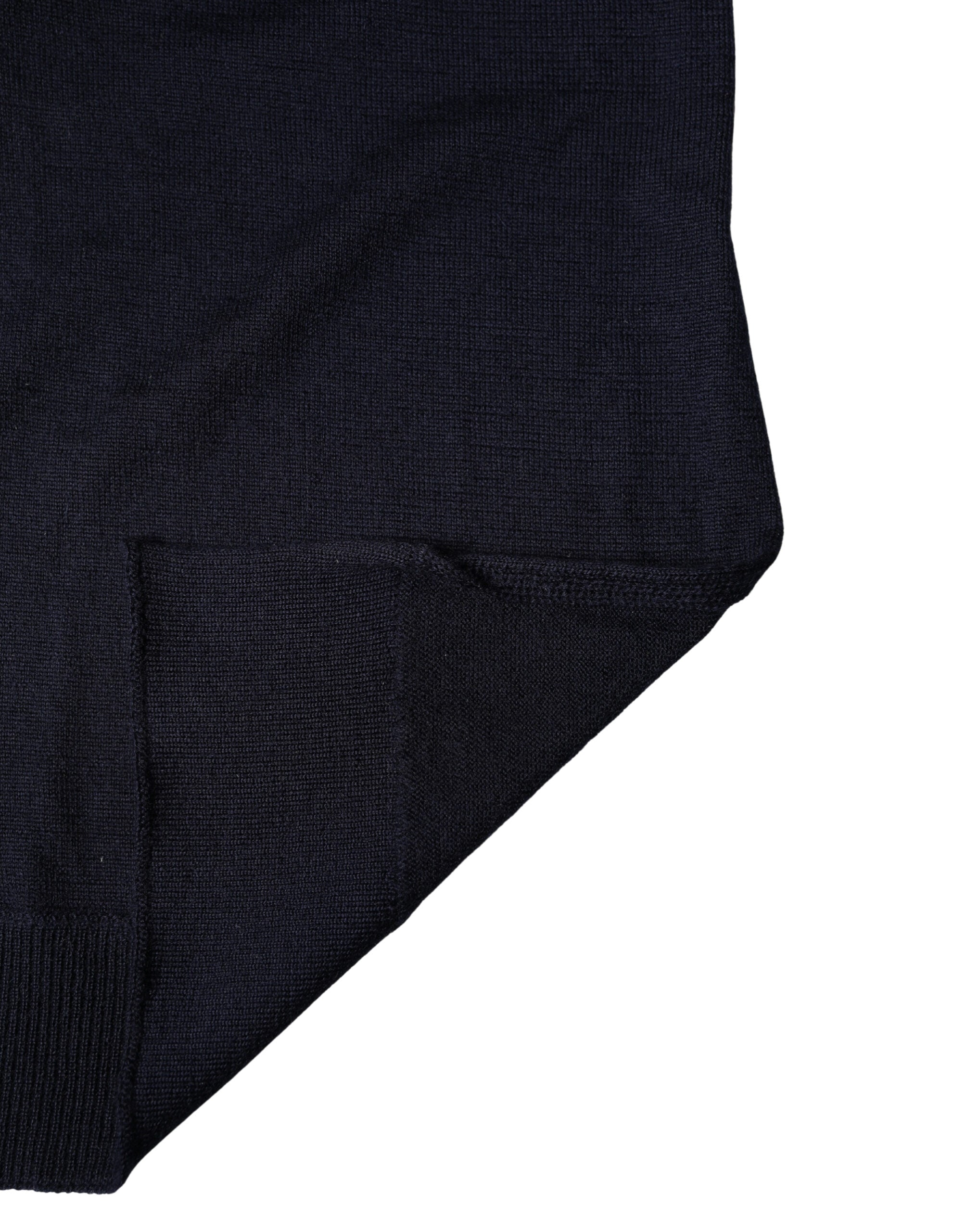 Dolce & Gabbana Blue Wool Knitted Shawl Neck Wrap 200cm x 25cm Women's Scarf