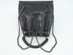 Chanel Matelassé Black Leather Backpack Bag (Pre-Owned)