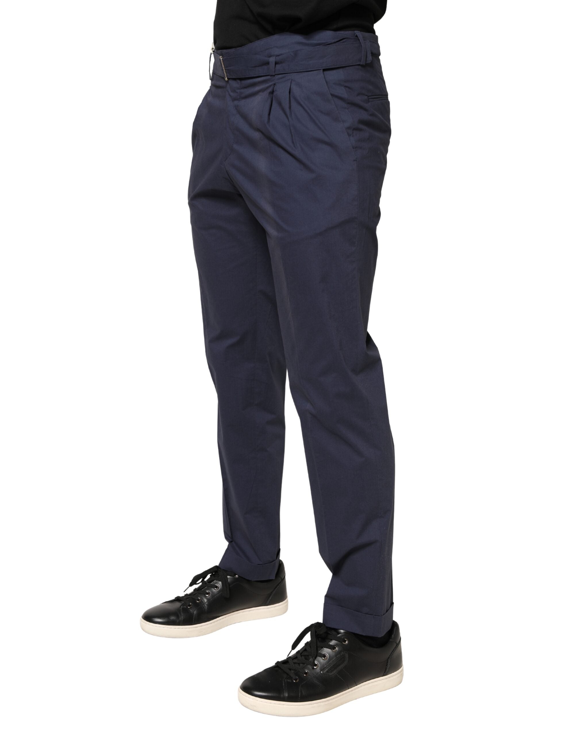 Briglia 1949 DarkBlue Wool Straight Formal Dress Trouser Men's Pants (Pre-Owned)