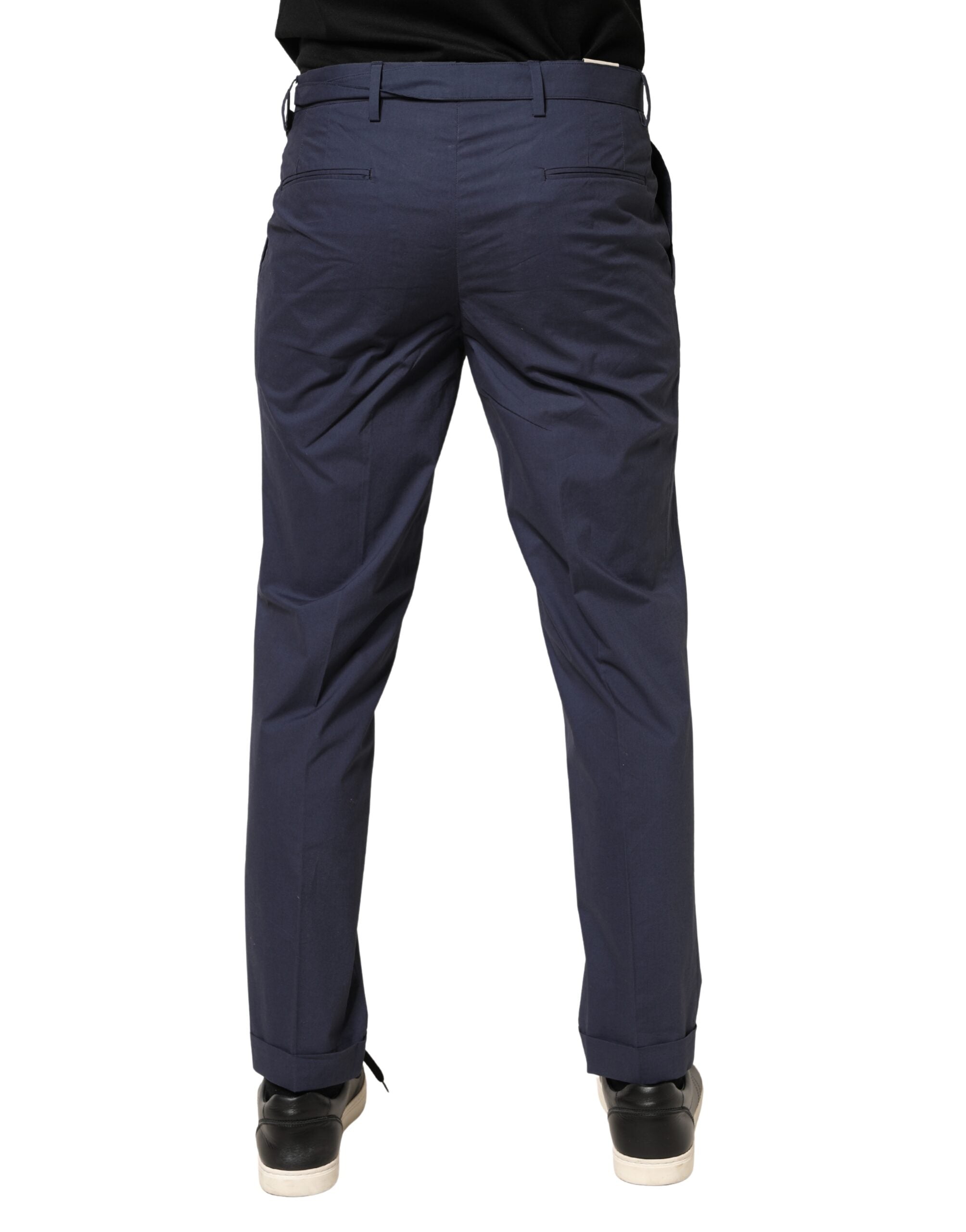 Briglia 1949 DarkBlue Wool Straight Formal Dress Trouser Men's Pants (Pre-Owned)
