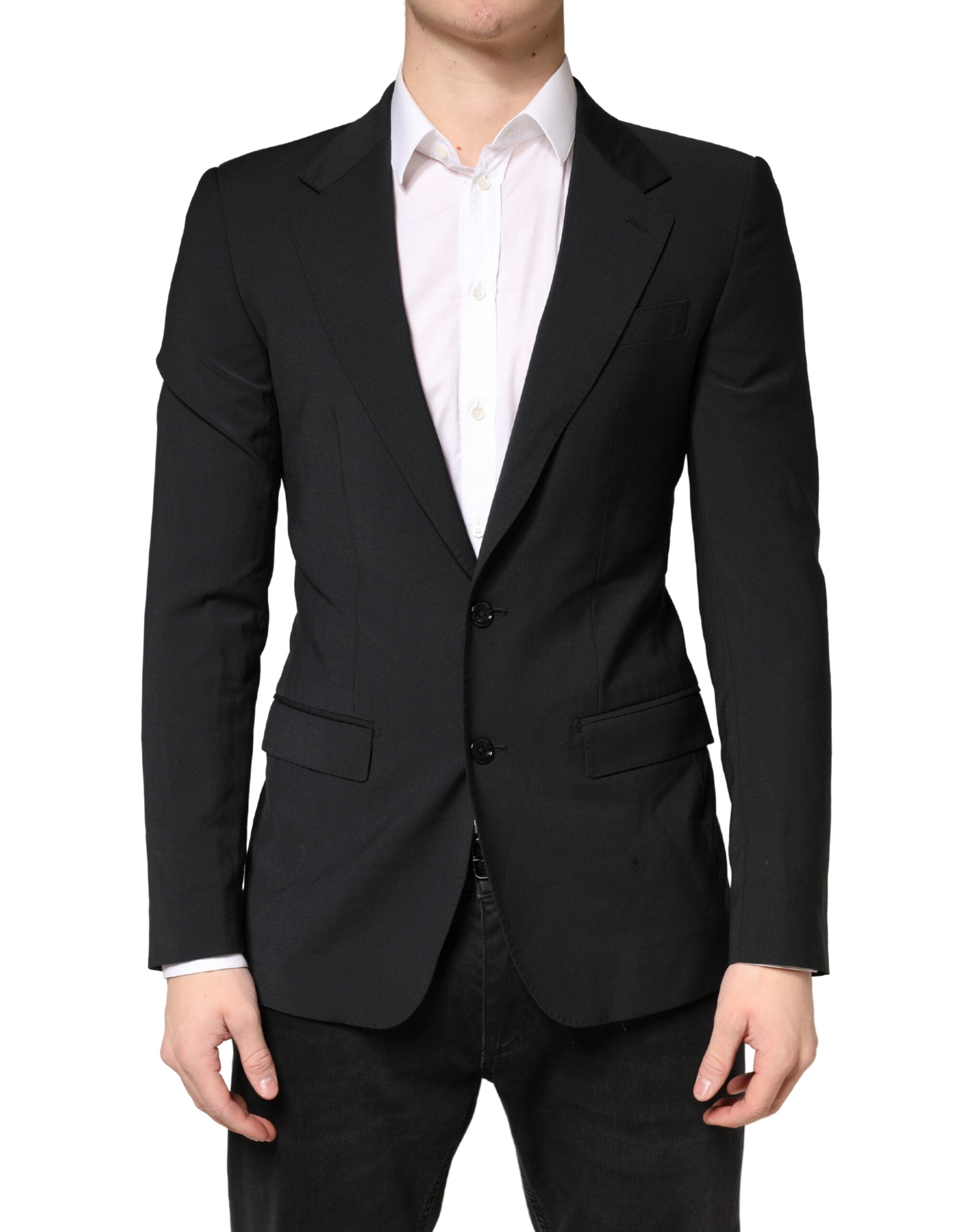 Dolce & Gabbana Black MARTINI Single Breasted Tuxedo Men's Blazer (Pre-Owned)